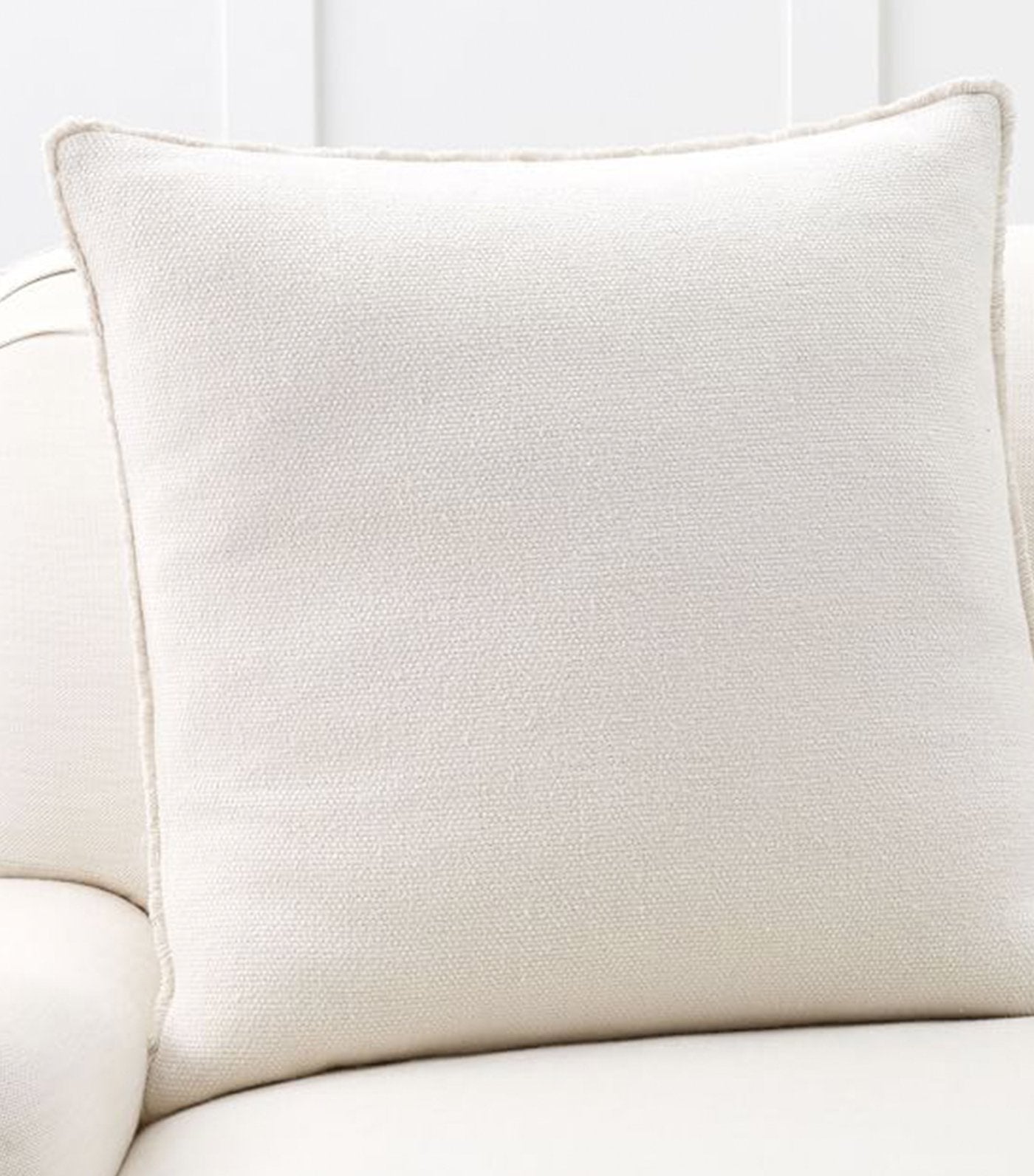 pottery barn willa off white textured fringe pillow cover
