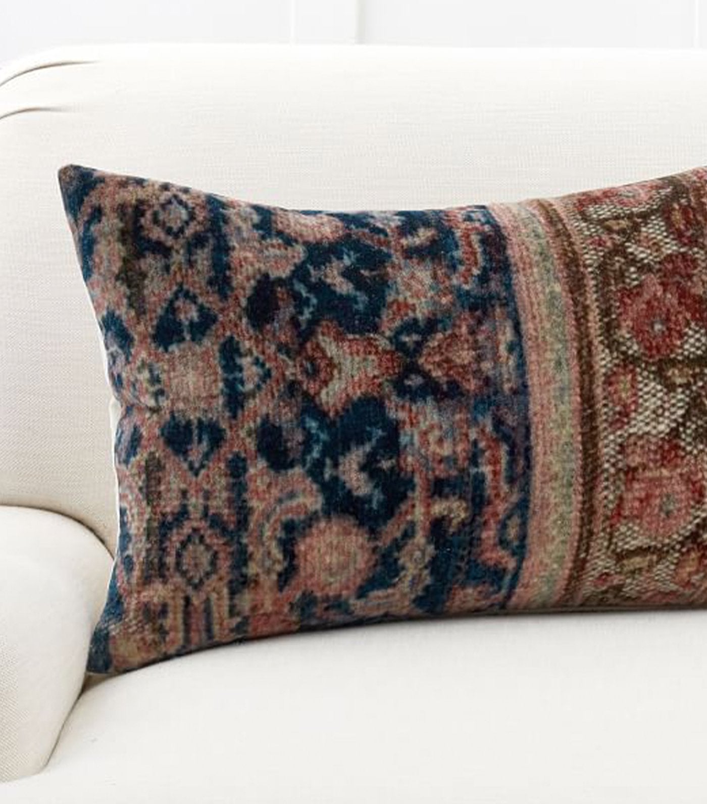 pottery barn amaya velvet lumbar pillow cover