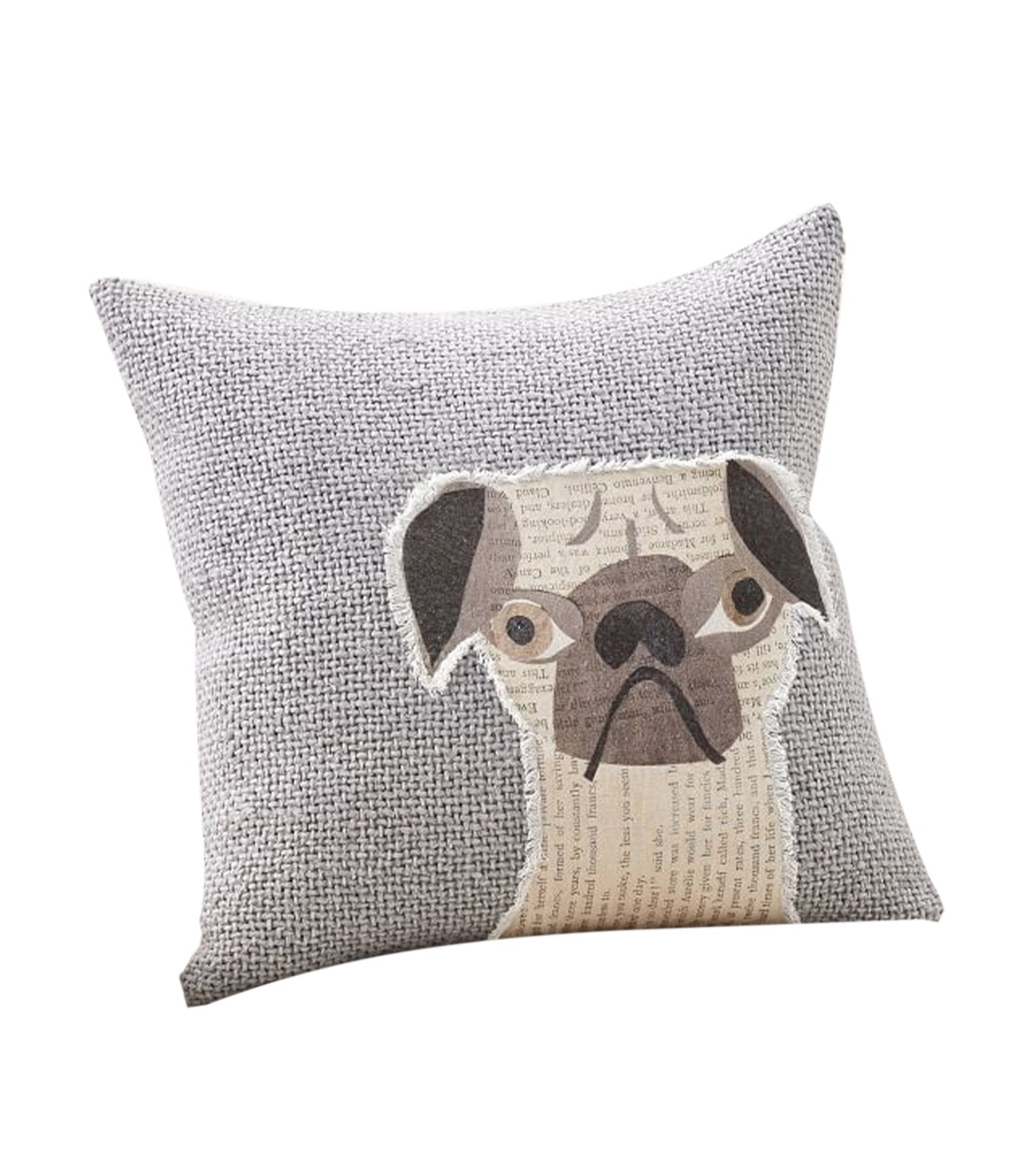 pottery barn rufus applique dog pillow cover