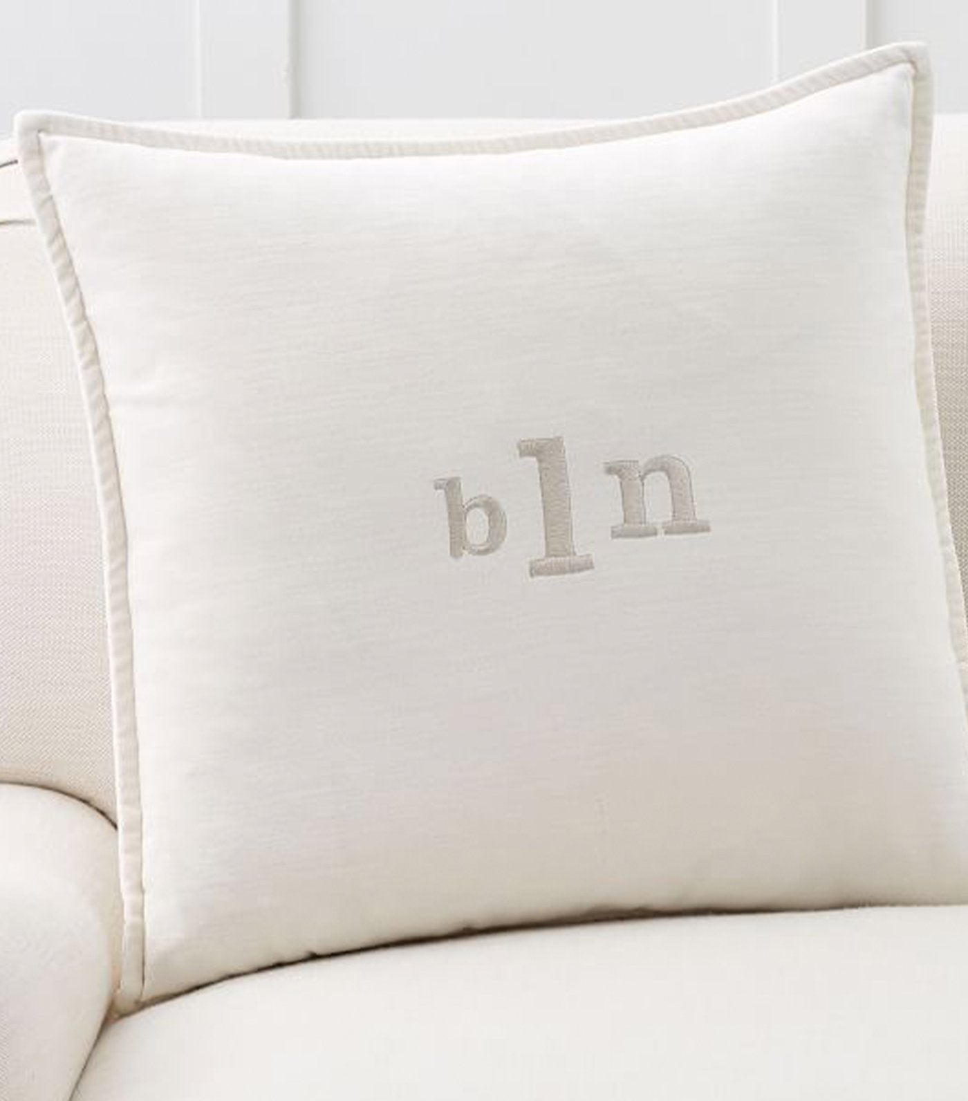 pottery barn ivory washed velvet pillow cover