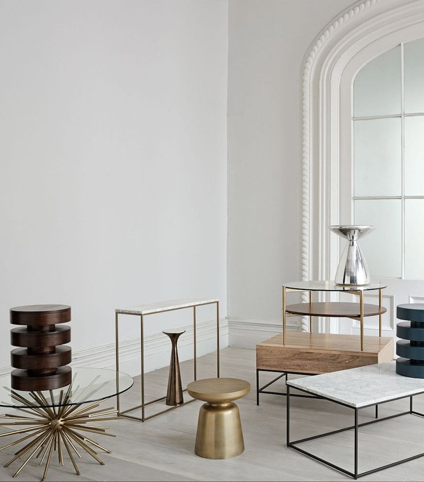 west elm silhouette pedestal drink table