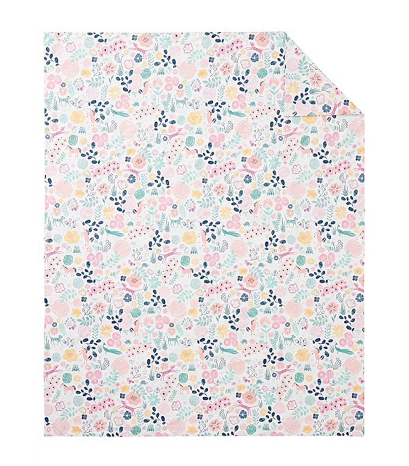 pottery barn kids organic sasha's garden duvet cover - twin