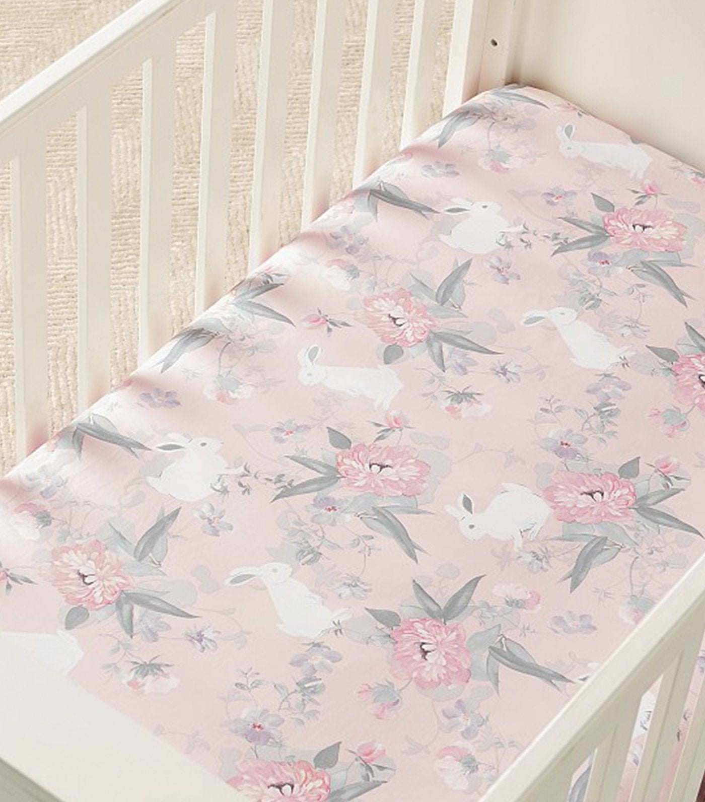 pottery barn kids lila floral organic sateen fitted crib sheet