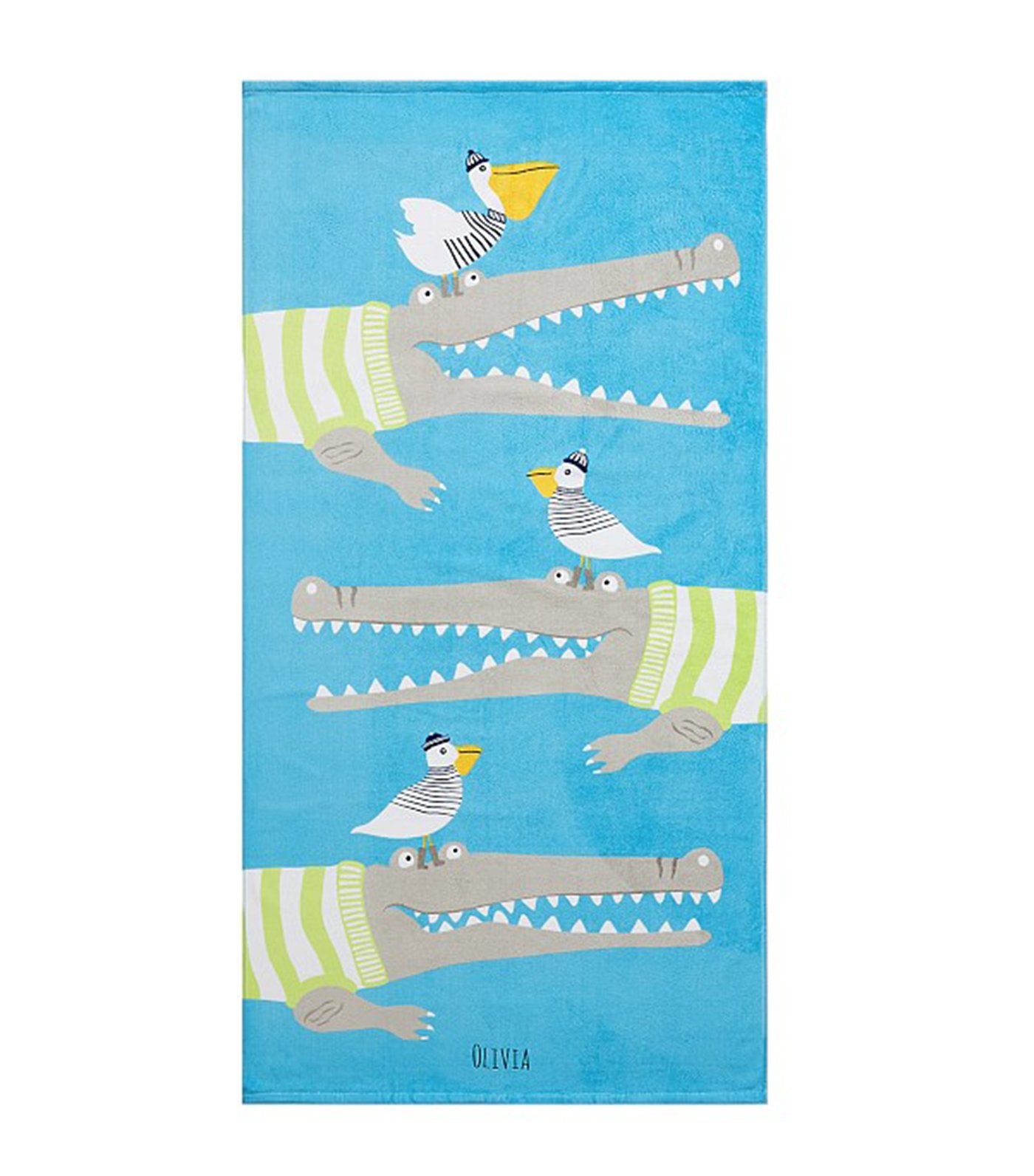 pottery barn kids alligator kid beach towel