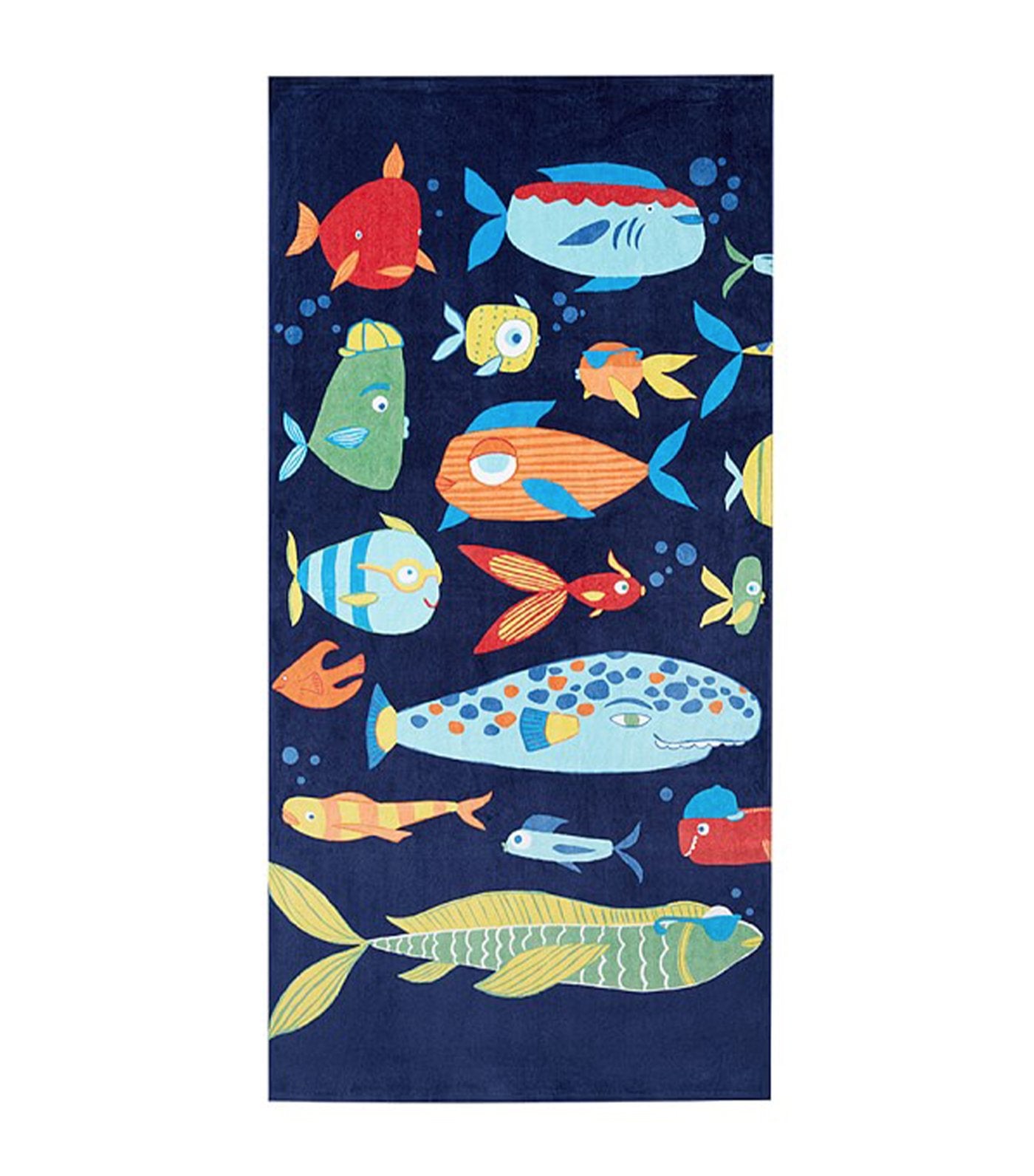 pottery barn kids funny fish beach towel