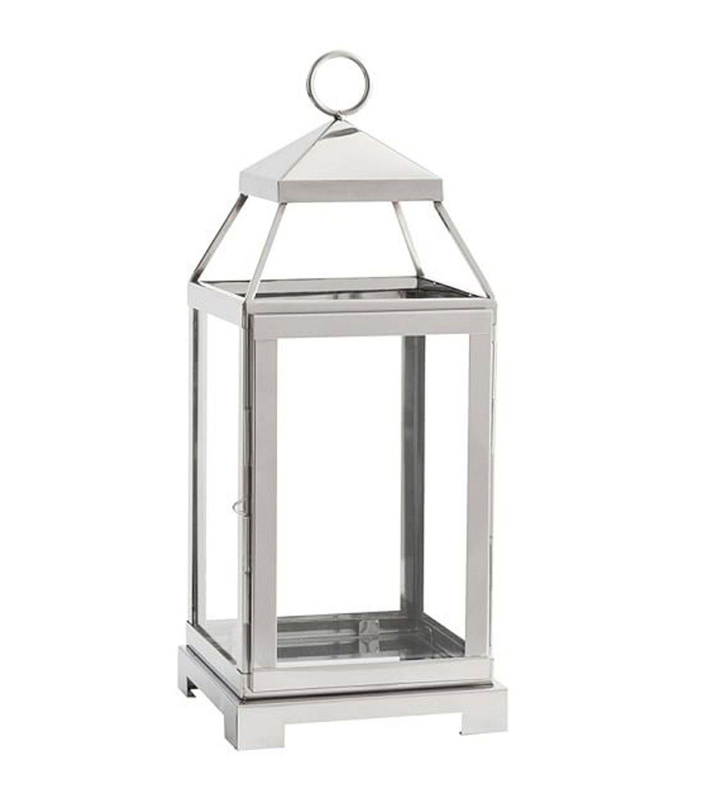Pottery Barn Malta Glass & Metal Lantern