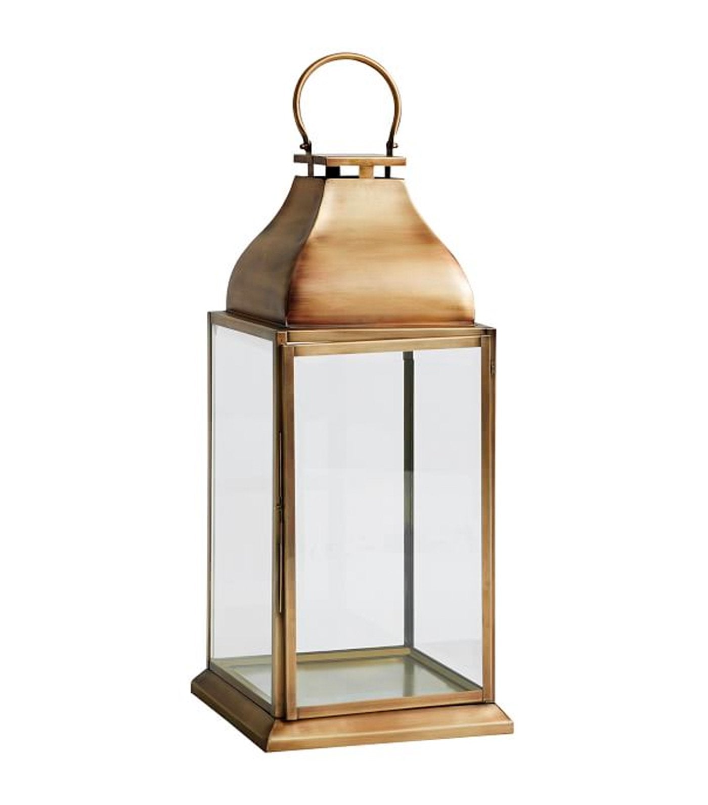 Chester Handmade Brushed Brass Lantern