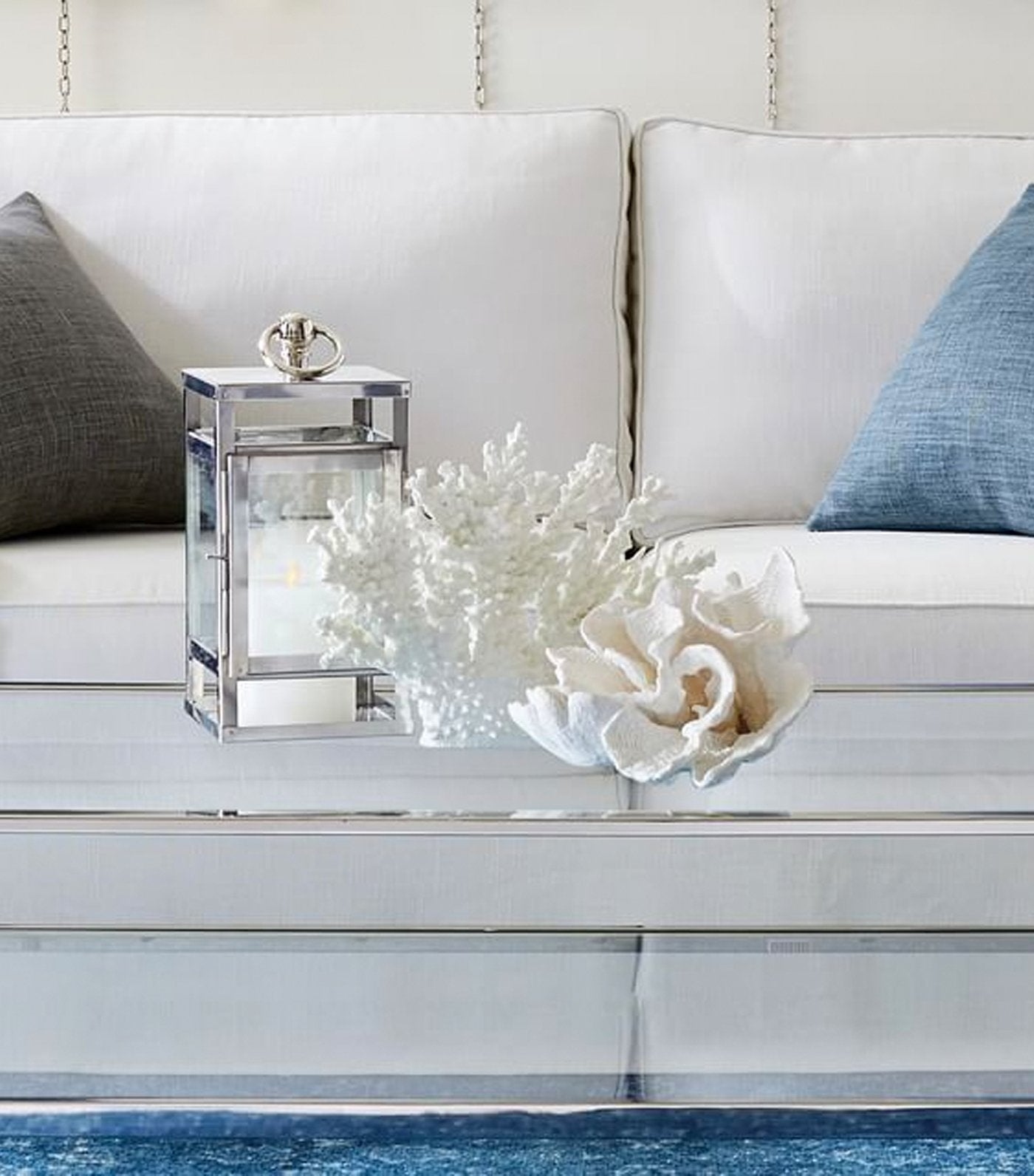Pottery Barn White Spike Coral