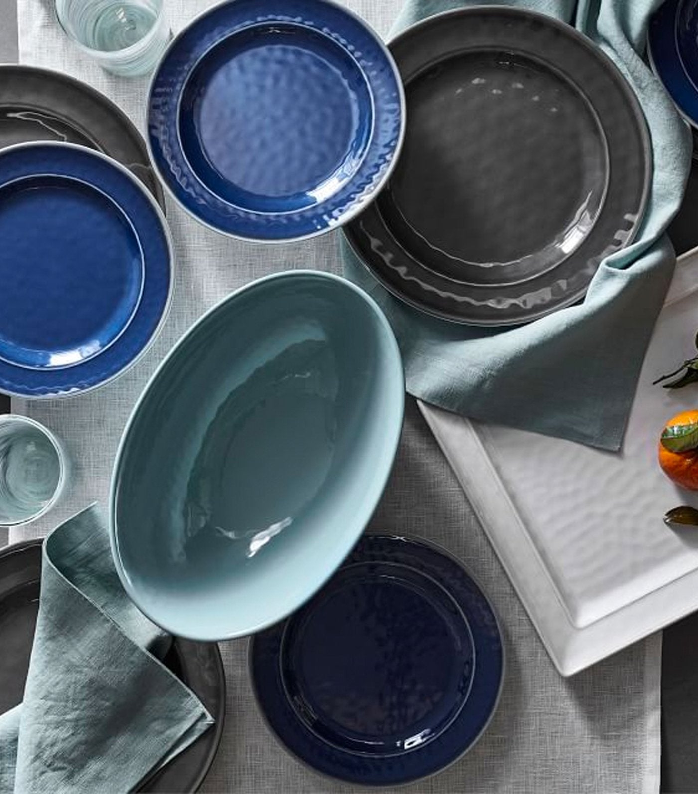 Pottery Barn Cabana Melamine Dinnerware Collection - Charcoal