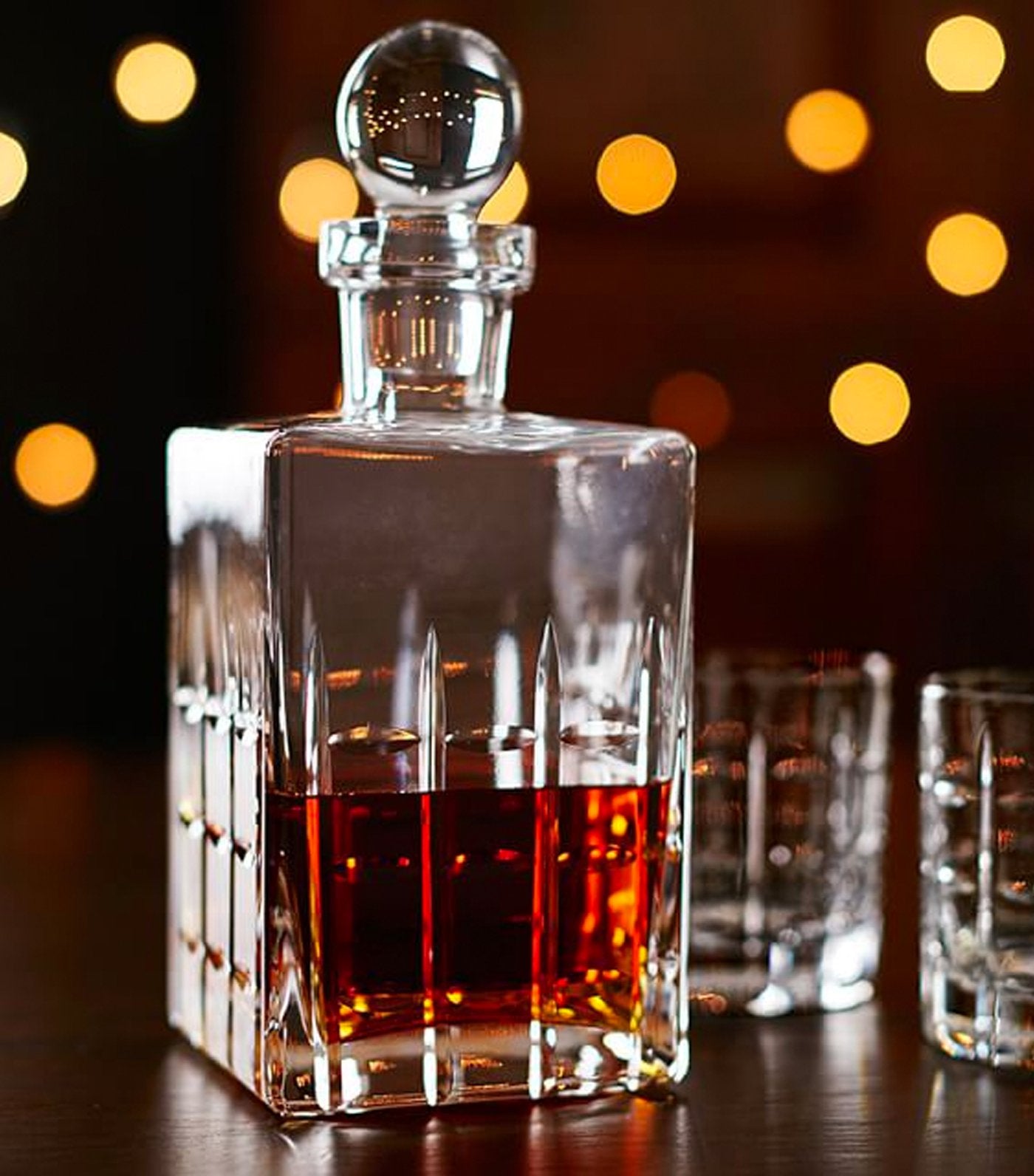 Pottery Barn Library Glass Decanter