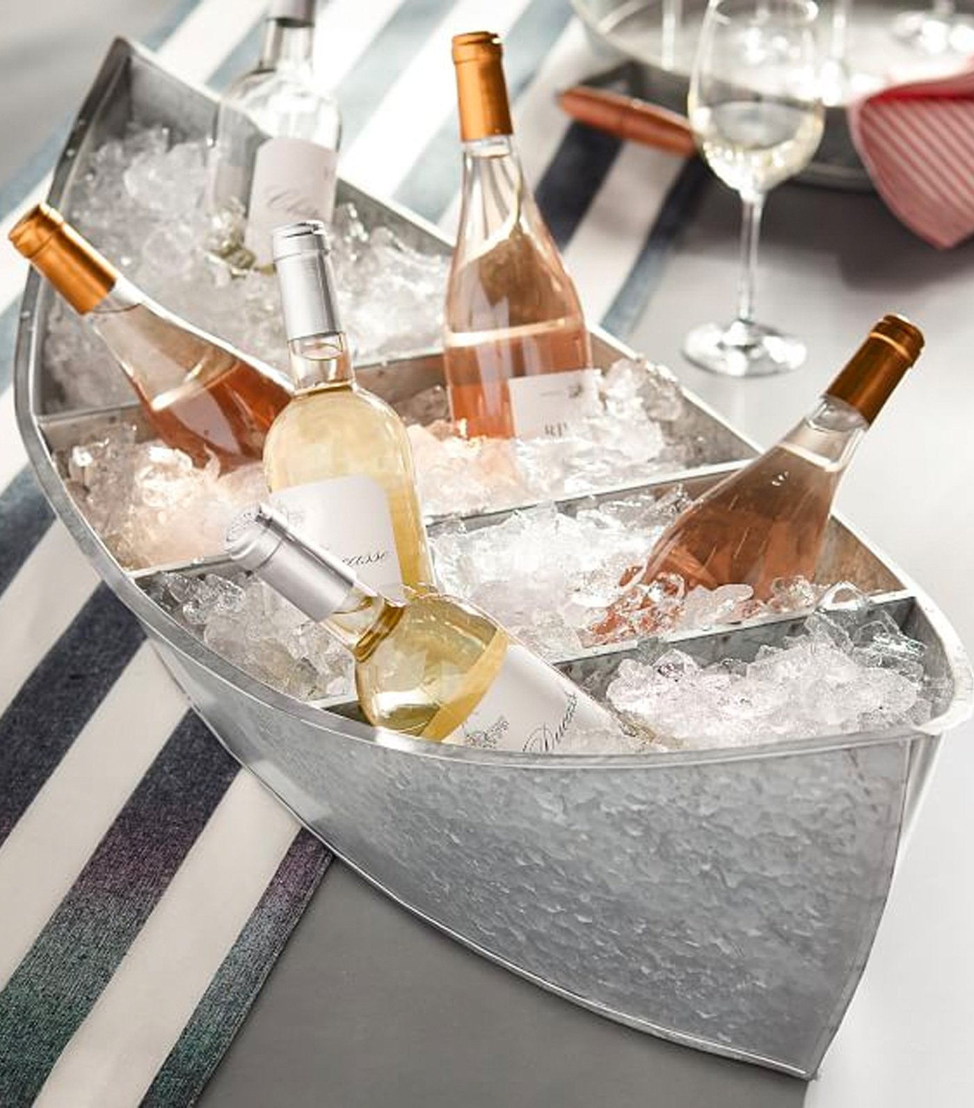 Pottery Barn Galvanized Boat Party Cooler