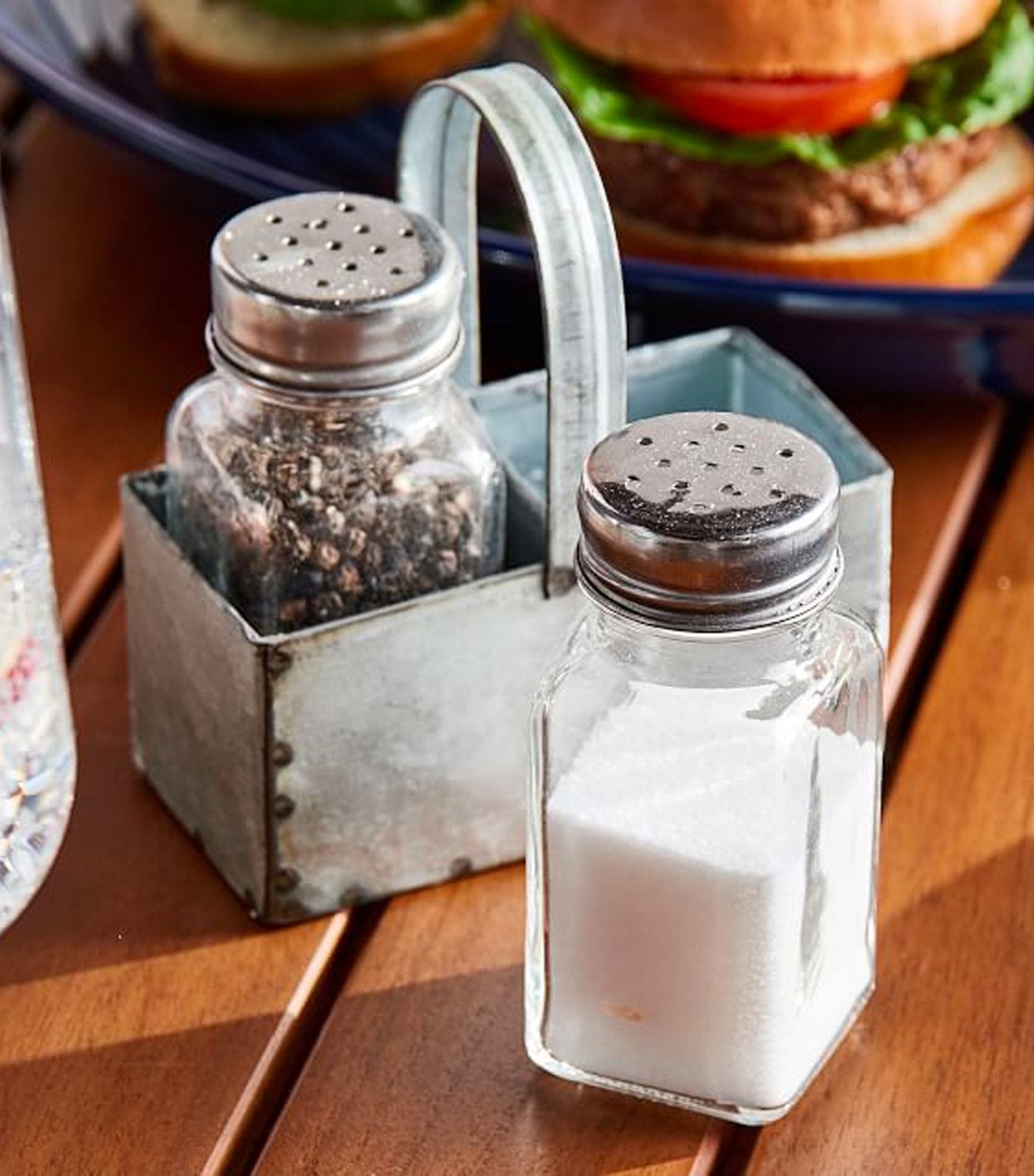 Pottery Barn Galvanized Salt & Pepper Shakers