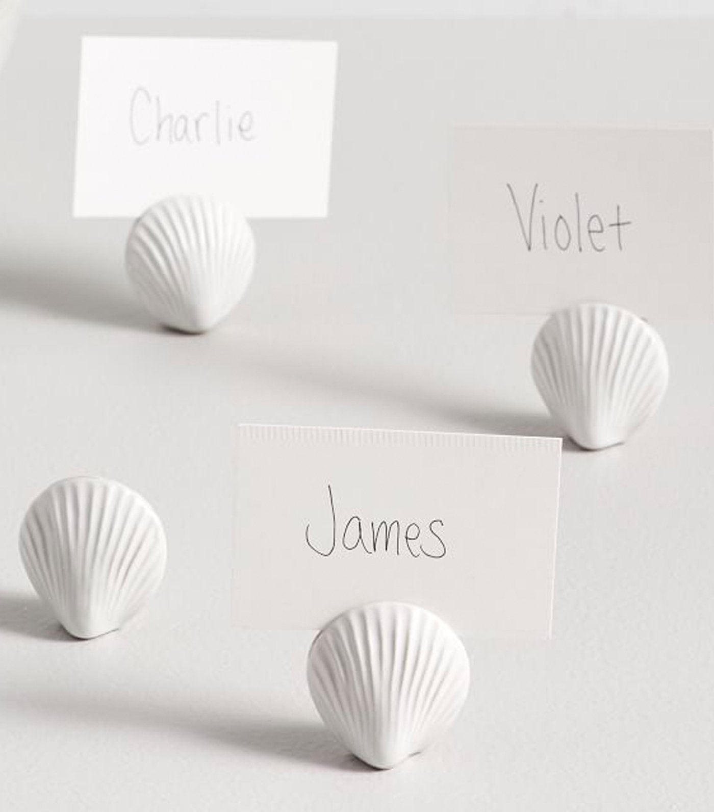 Pottery Barn Seashell Place Card Holder - Set of 4