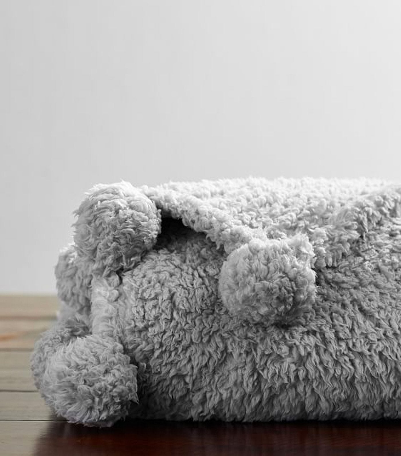 Pottery Barn Cozy Pom-Pom Sherpa Throw