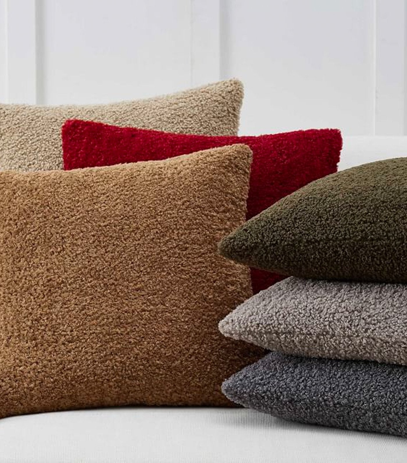 Pottery Barn Cozy Teddy Faux Fur Pillow Cover