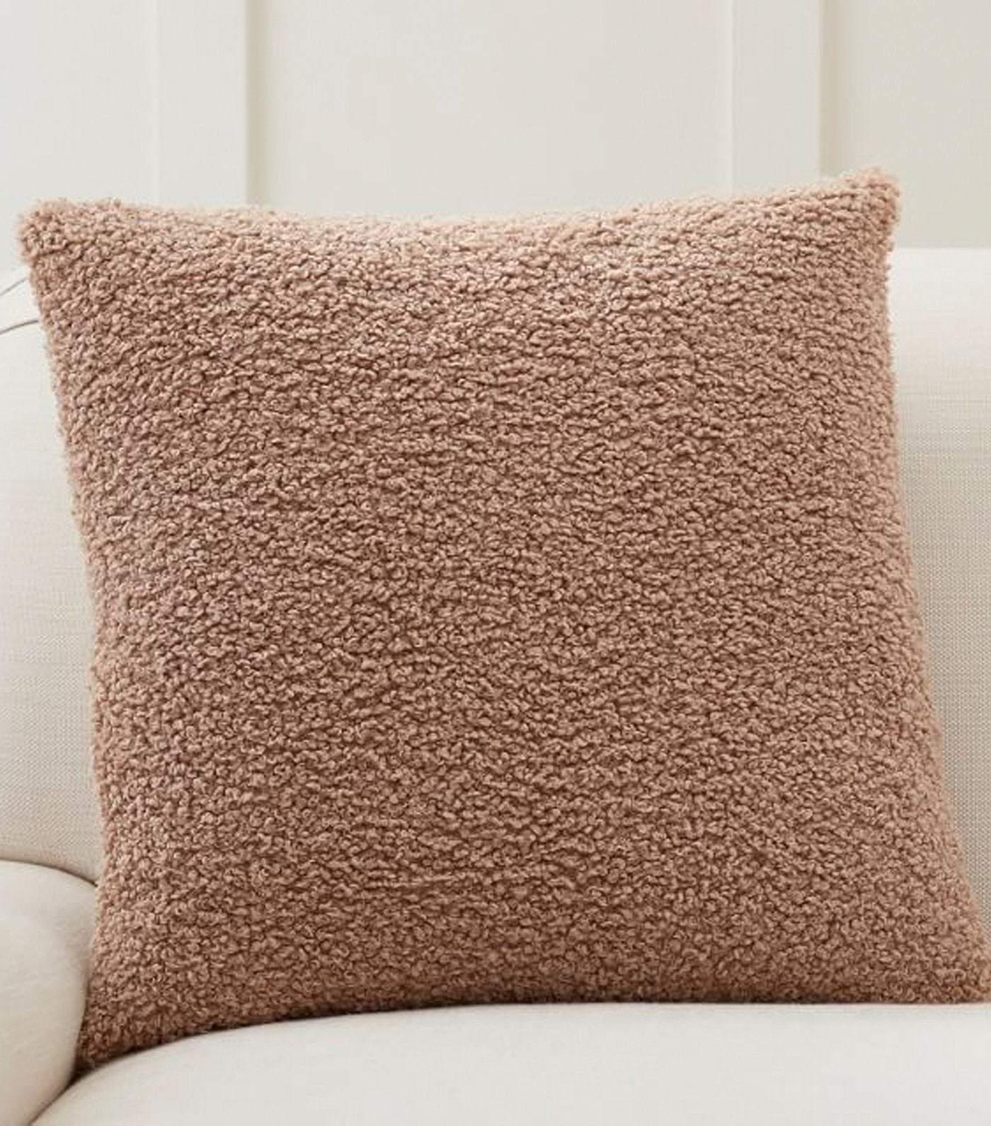 Pottery Barn Cozy Teddy Faux Fur Pillow Cover