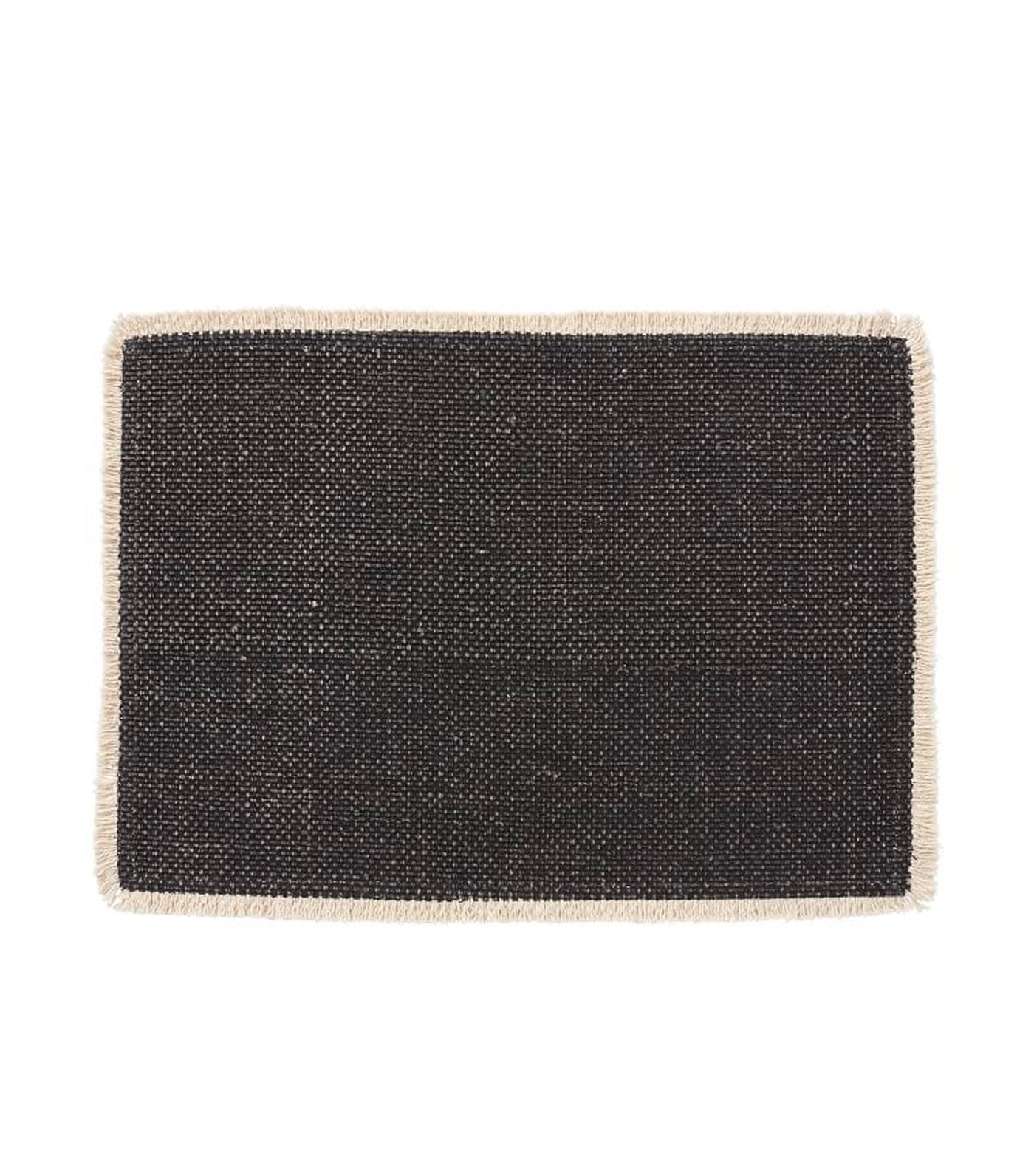 Pottery Barn Mason Handwoven Cotton Fringe Placemat