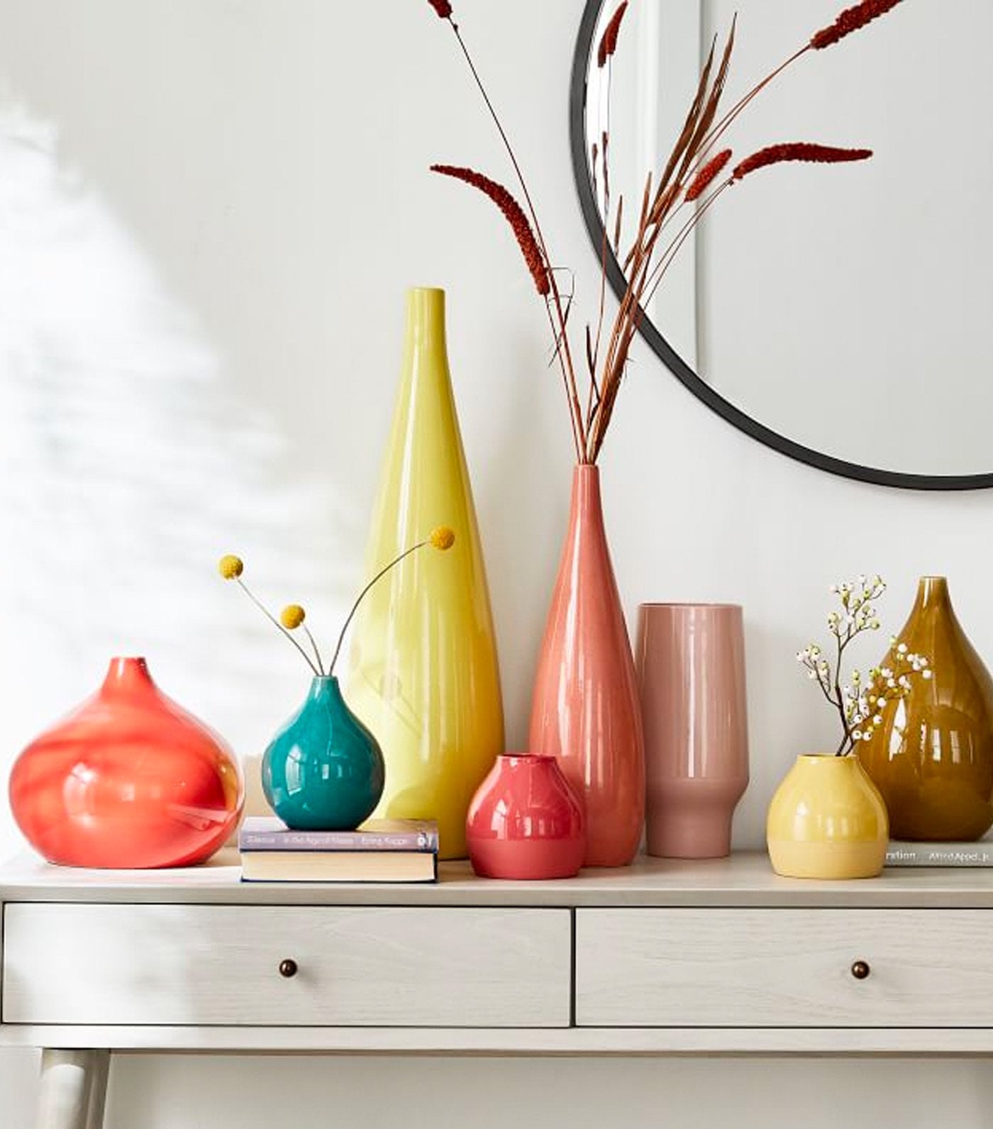 west elm Bright Ceramicist Vase - Coral