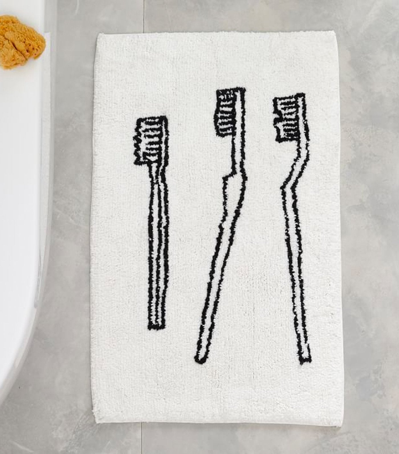 west elm Organic Toothbrush Bath Mat