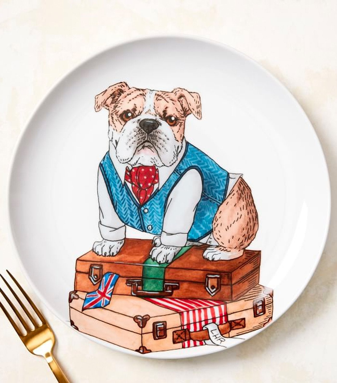 west elm Dapper Animal Salad Plate