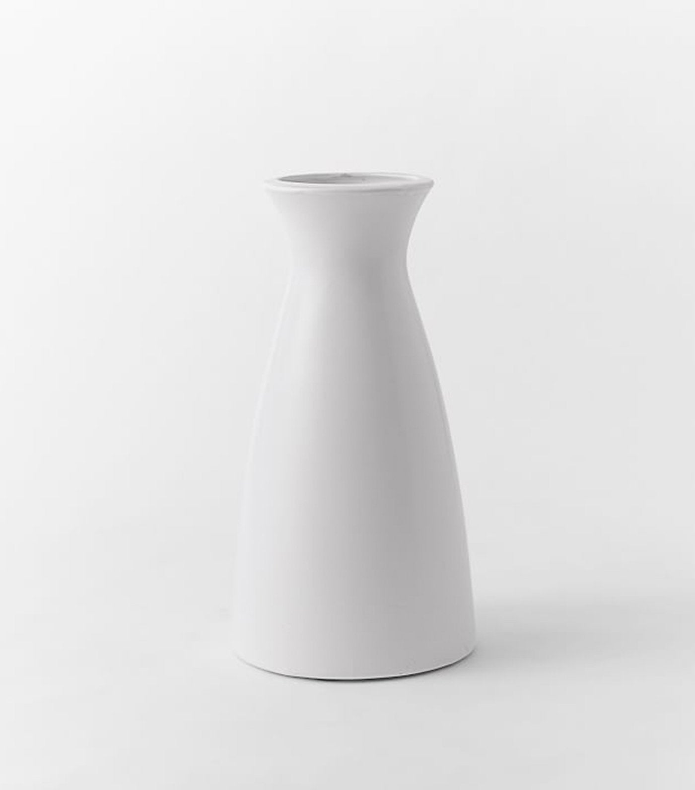 west elm Pure White Ceramic Vase