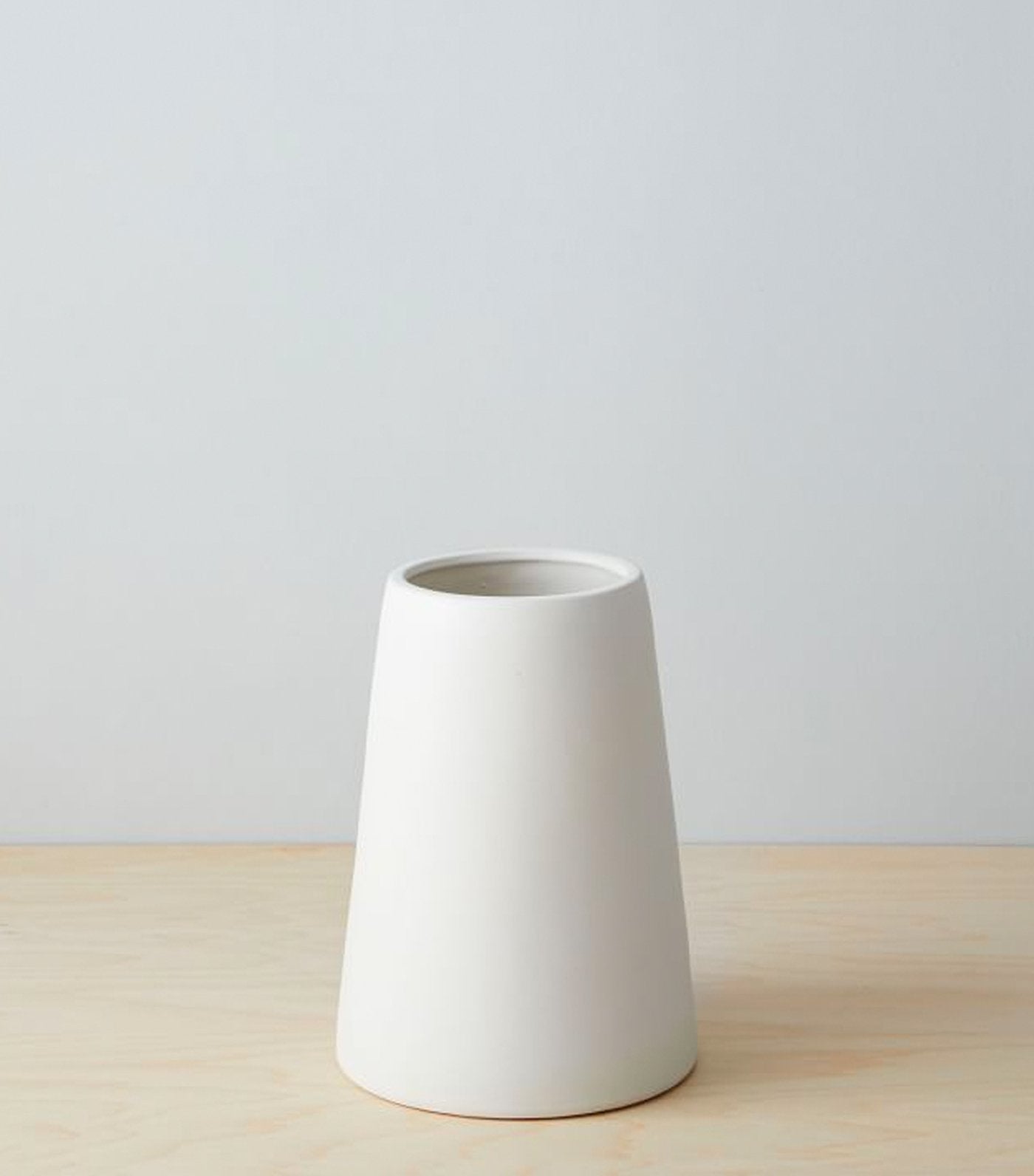 west elm Pure White Ceramic Vase