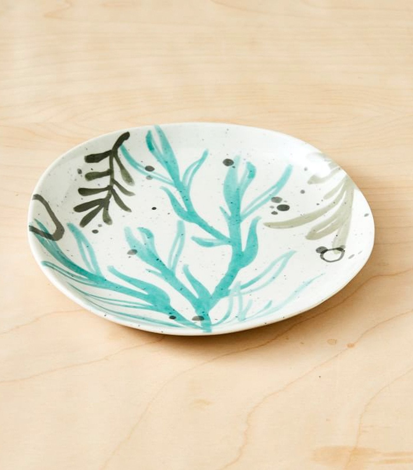 west elm Seaweed Organic Melamine Salad Plate