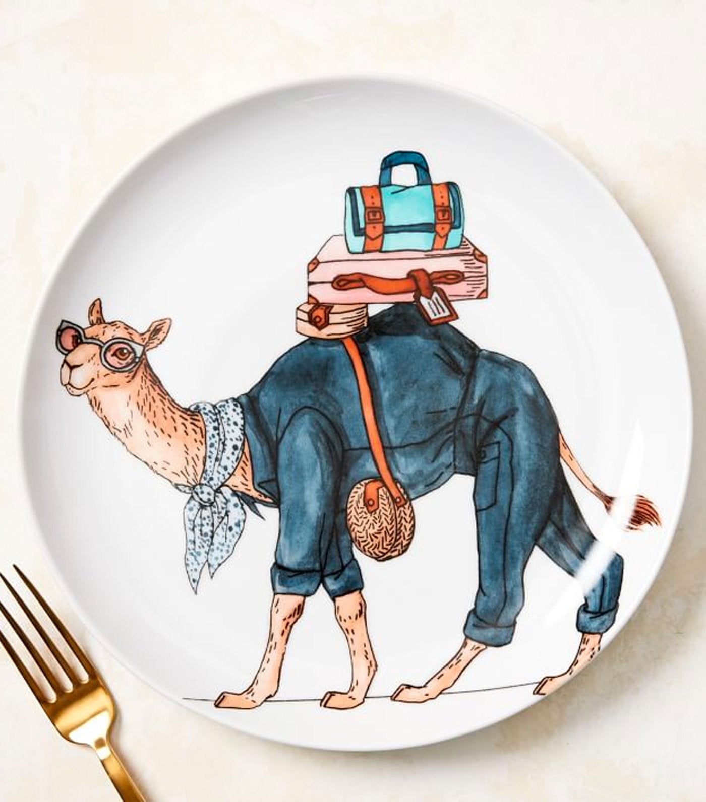 west elm Dapper Animal Salad Plate