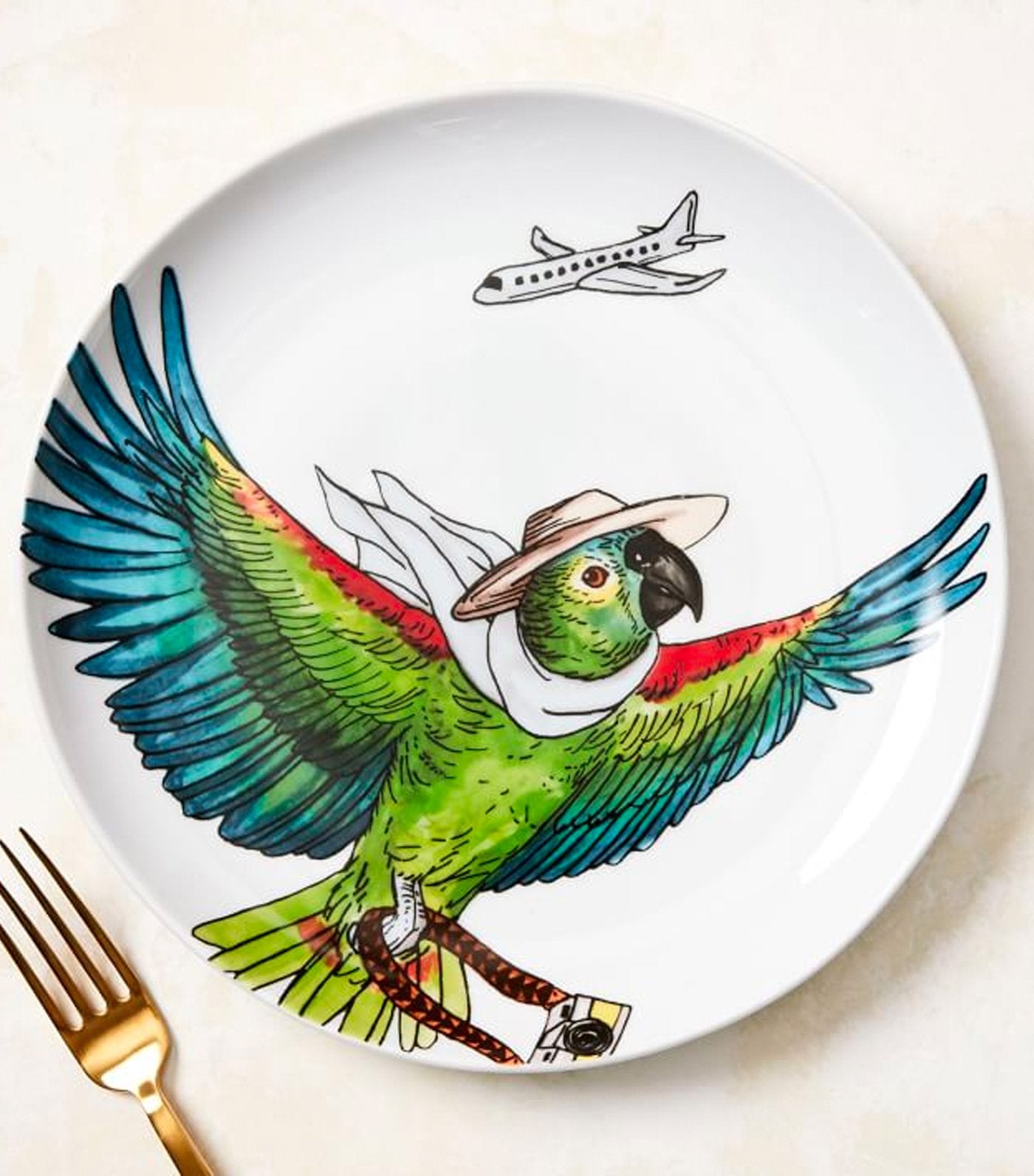 west elm Dapper Animal Salad Plate