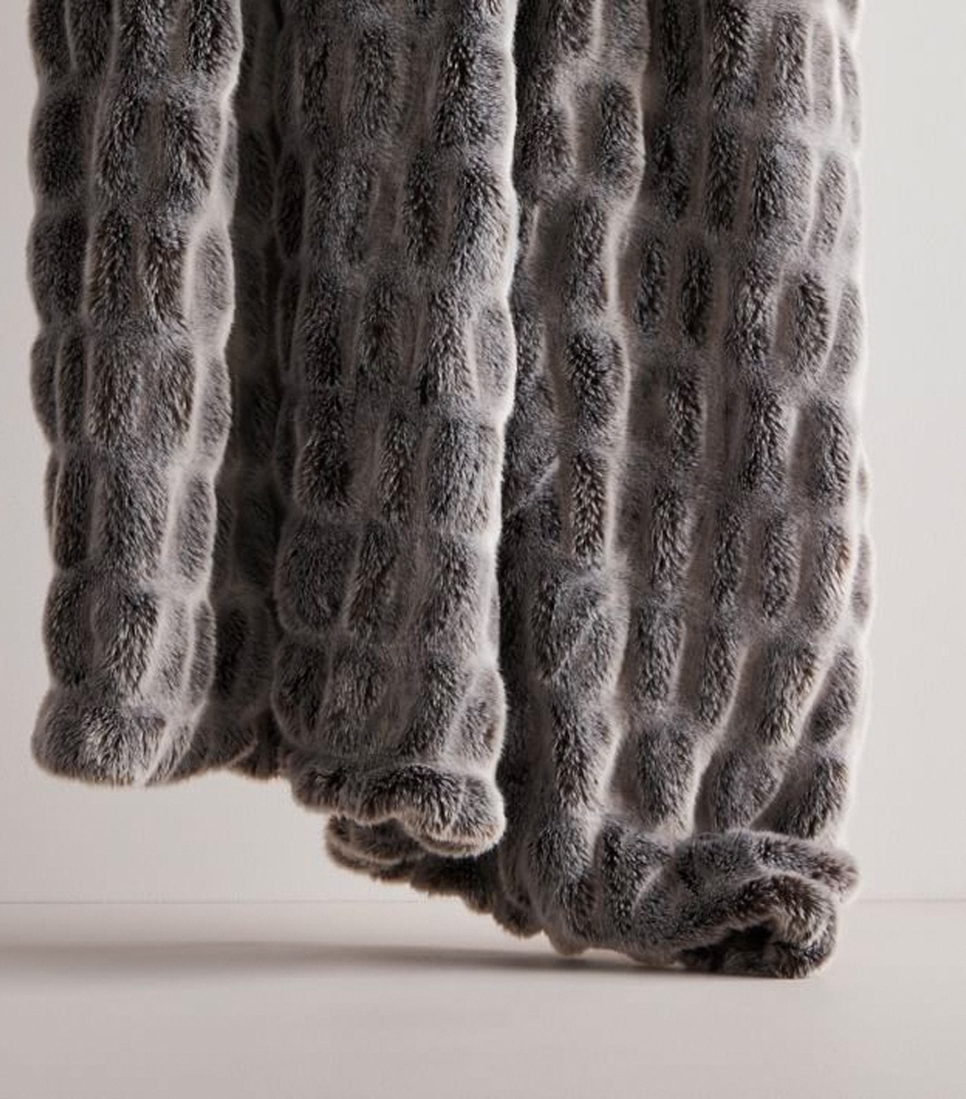 west elm Faux Fur Cascade Throw