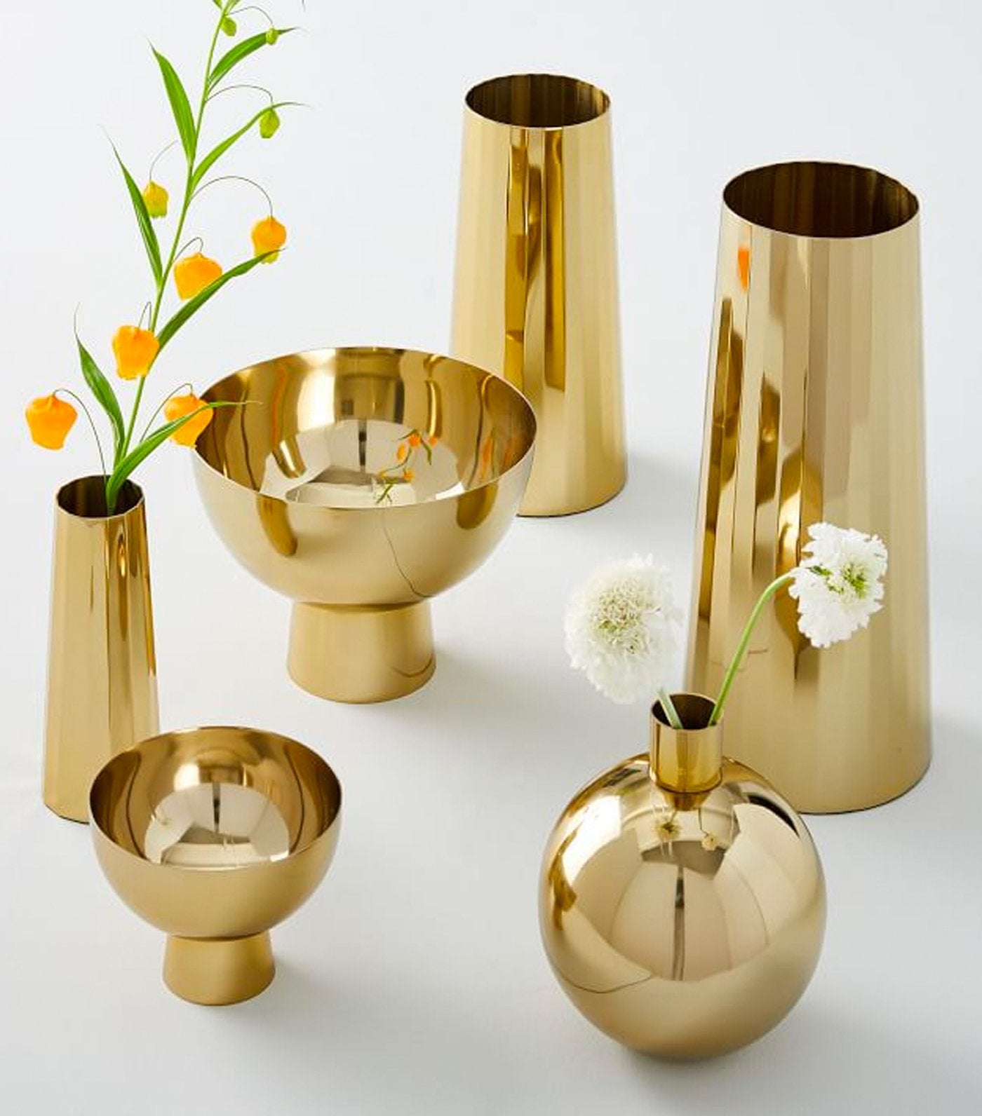 west elm Foundations Brass Vases