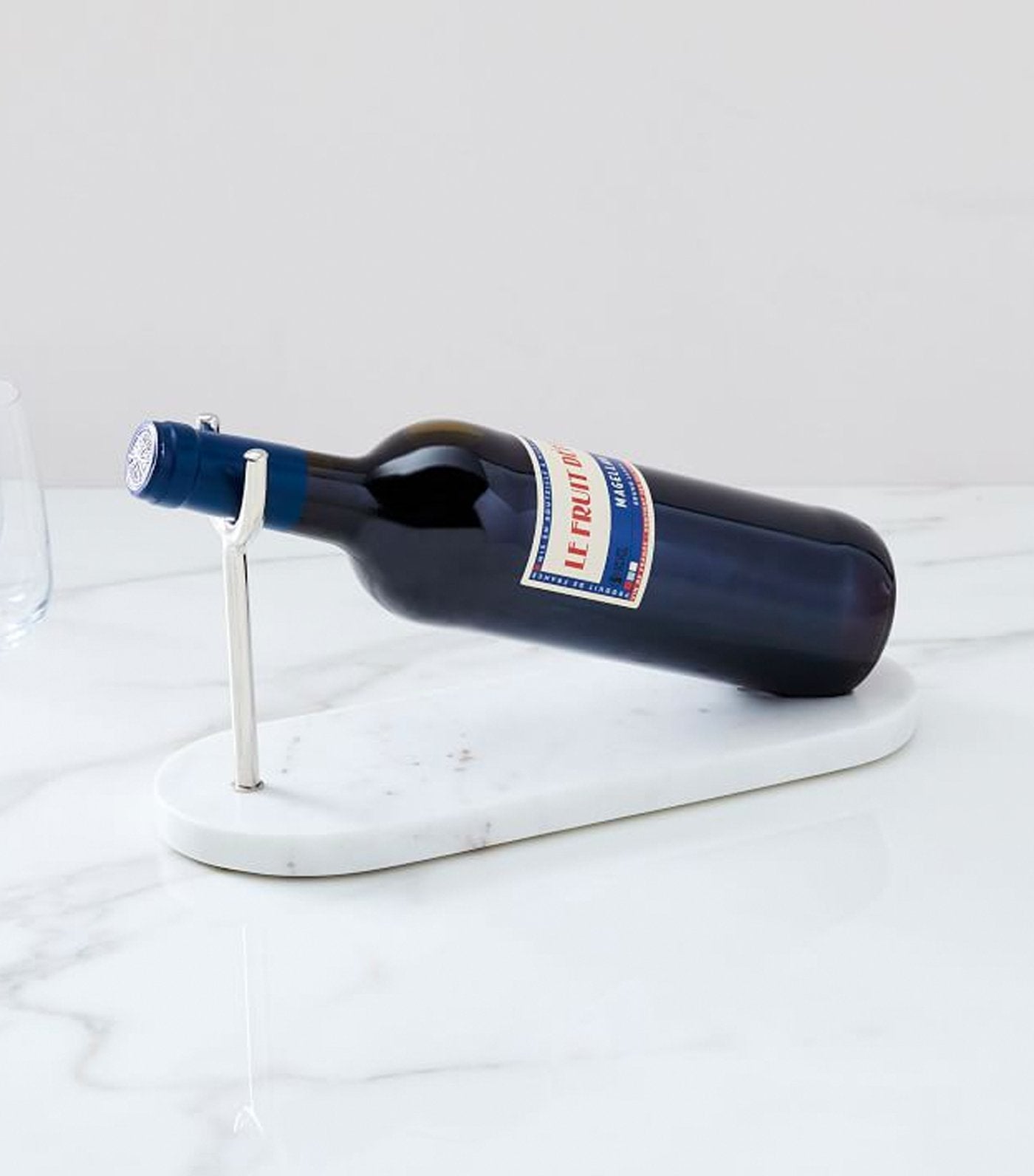 west elm Nickel & Marble Wine Holder