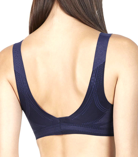 Zero Feel Non-wired Seamless Bra Midnight Blue