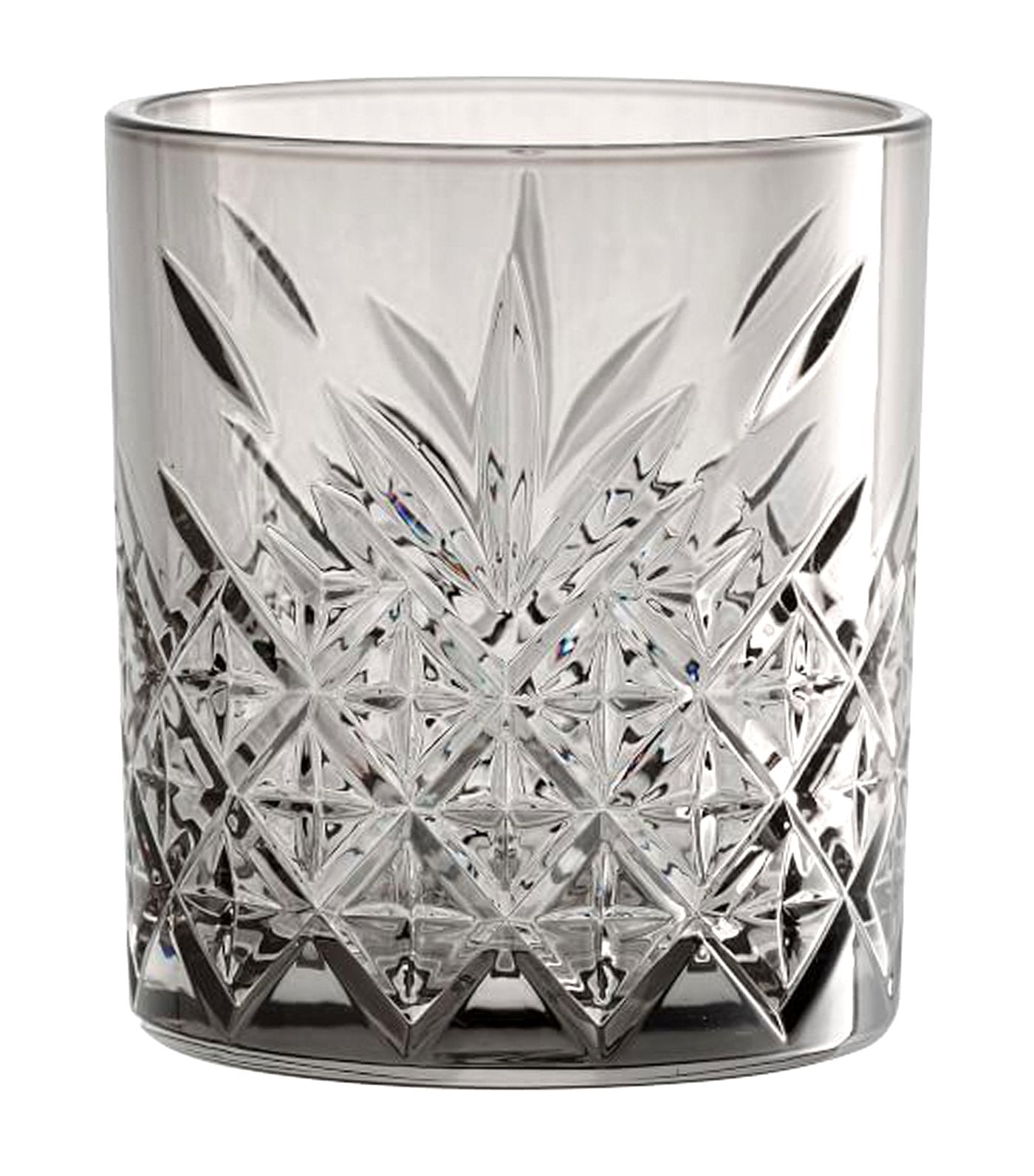 Pottery Barn Trellis Etched Cocktail Glass Collection - Smoke