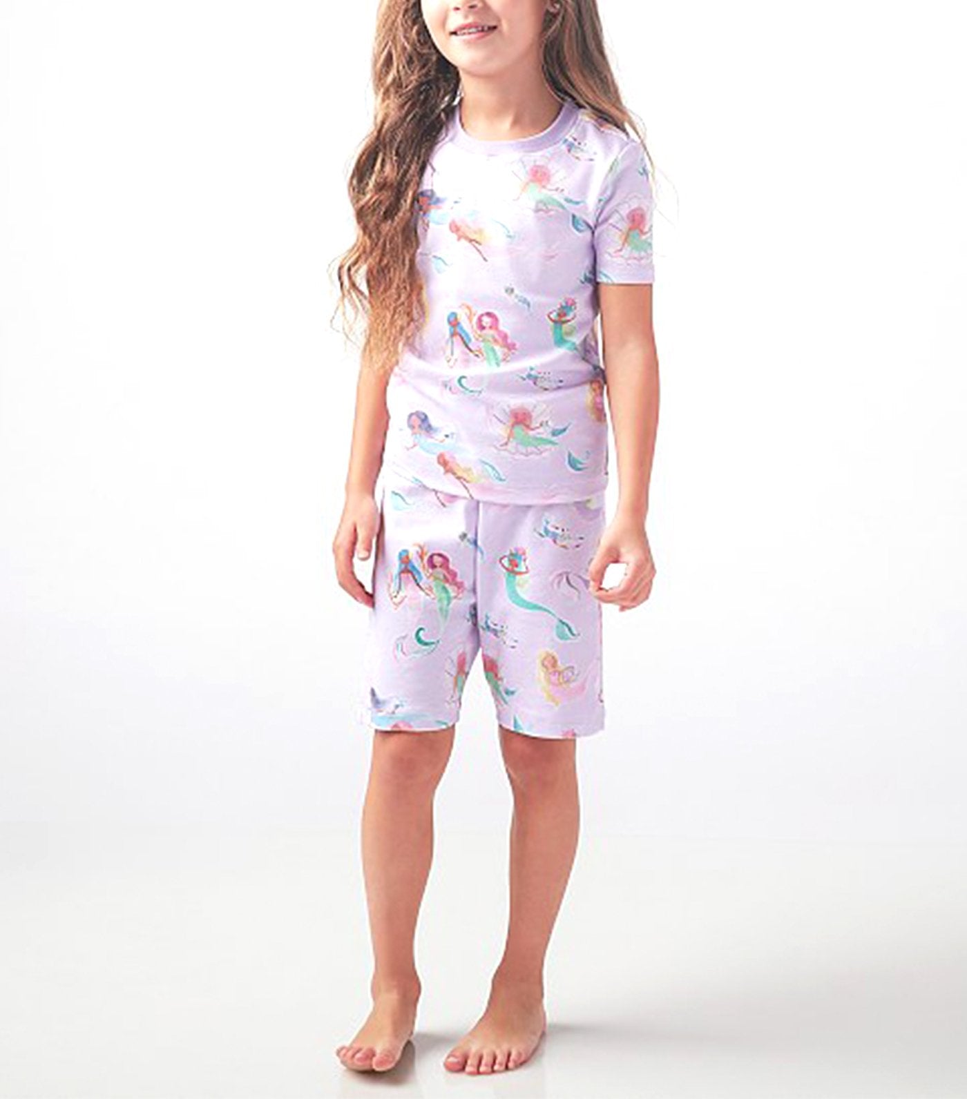 Mermaid Short Sleeve Organic Pajama Set