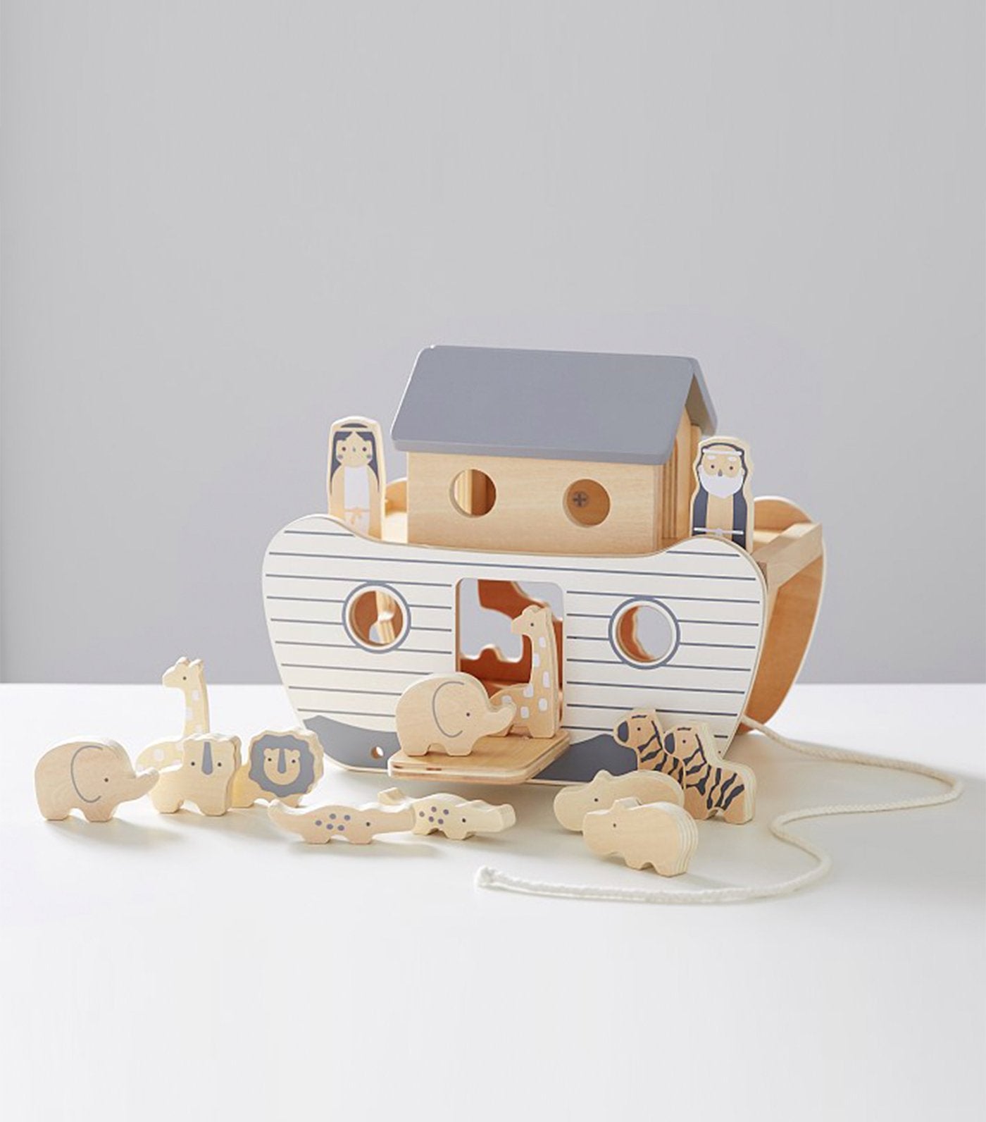 Noah's Ark Wooden Toy Set