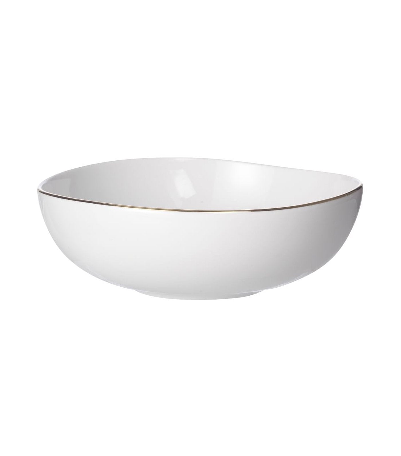 Organic Shaped Gold Rim Dinnerware Collection