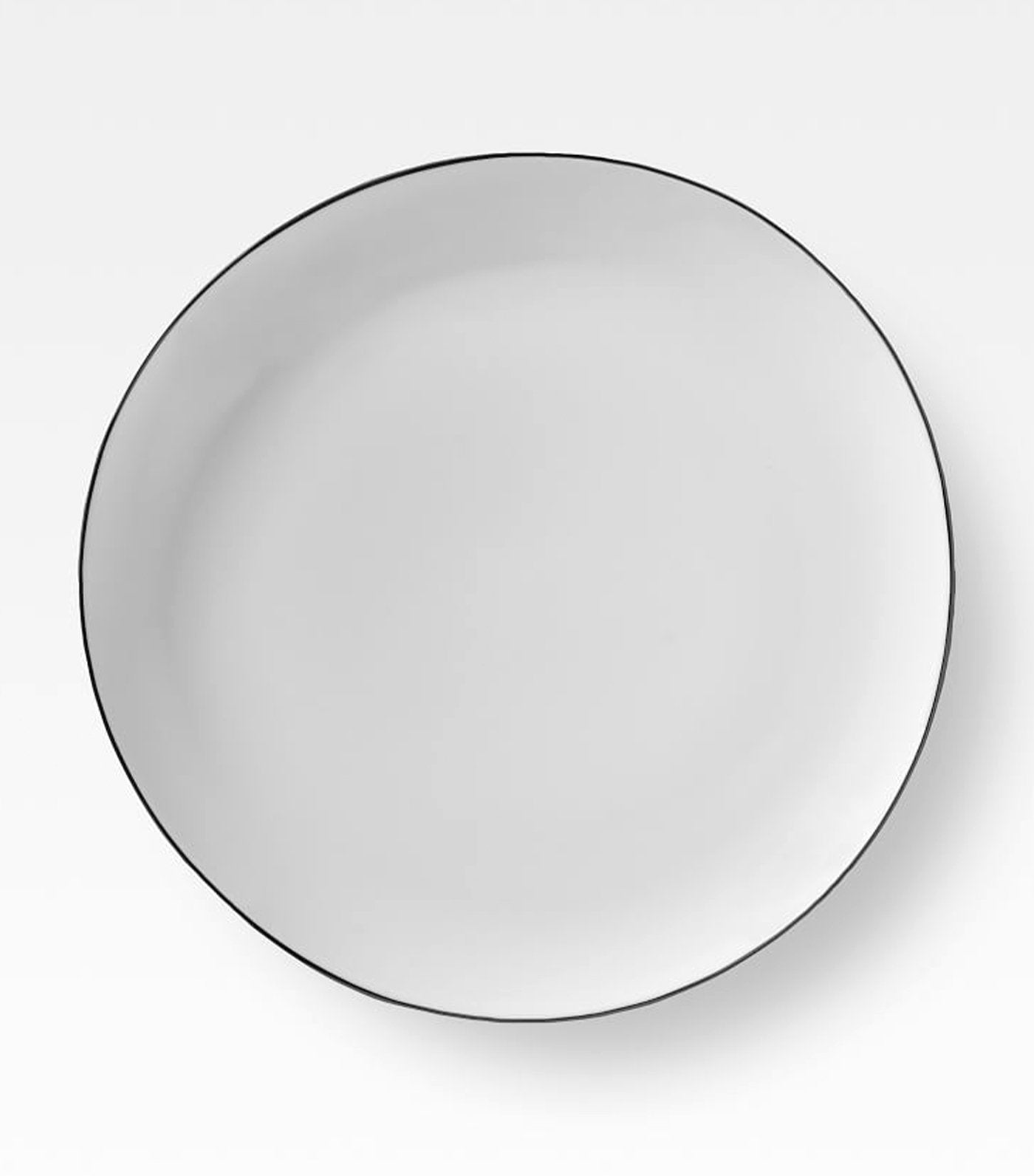 west elm Organic Shaped Silver Rim Dinnerware Collection