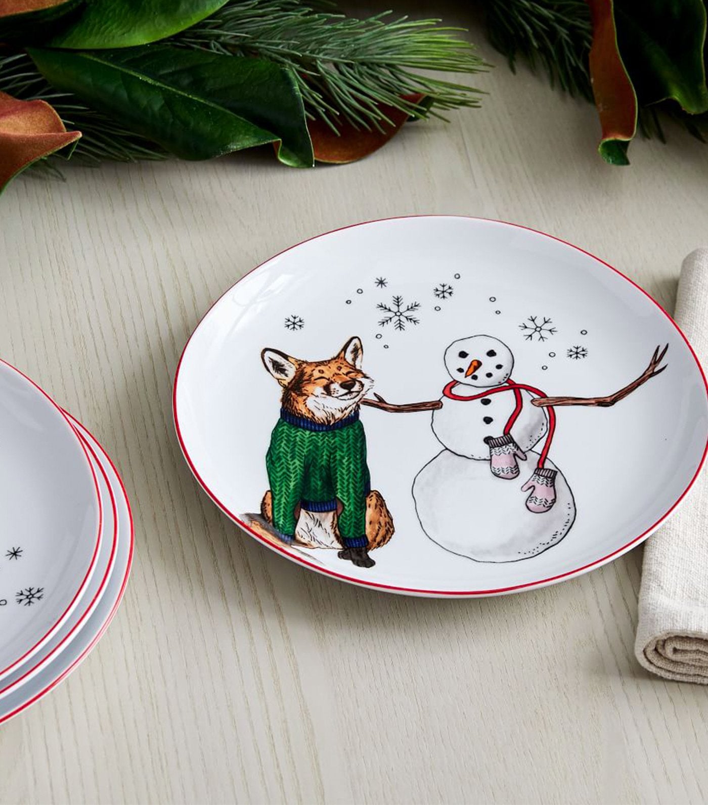 Dapper Animal Salad Plates