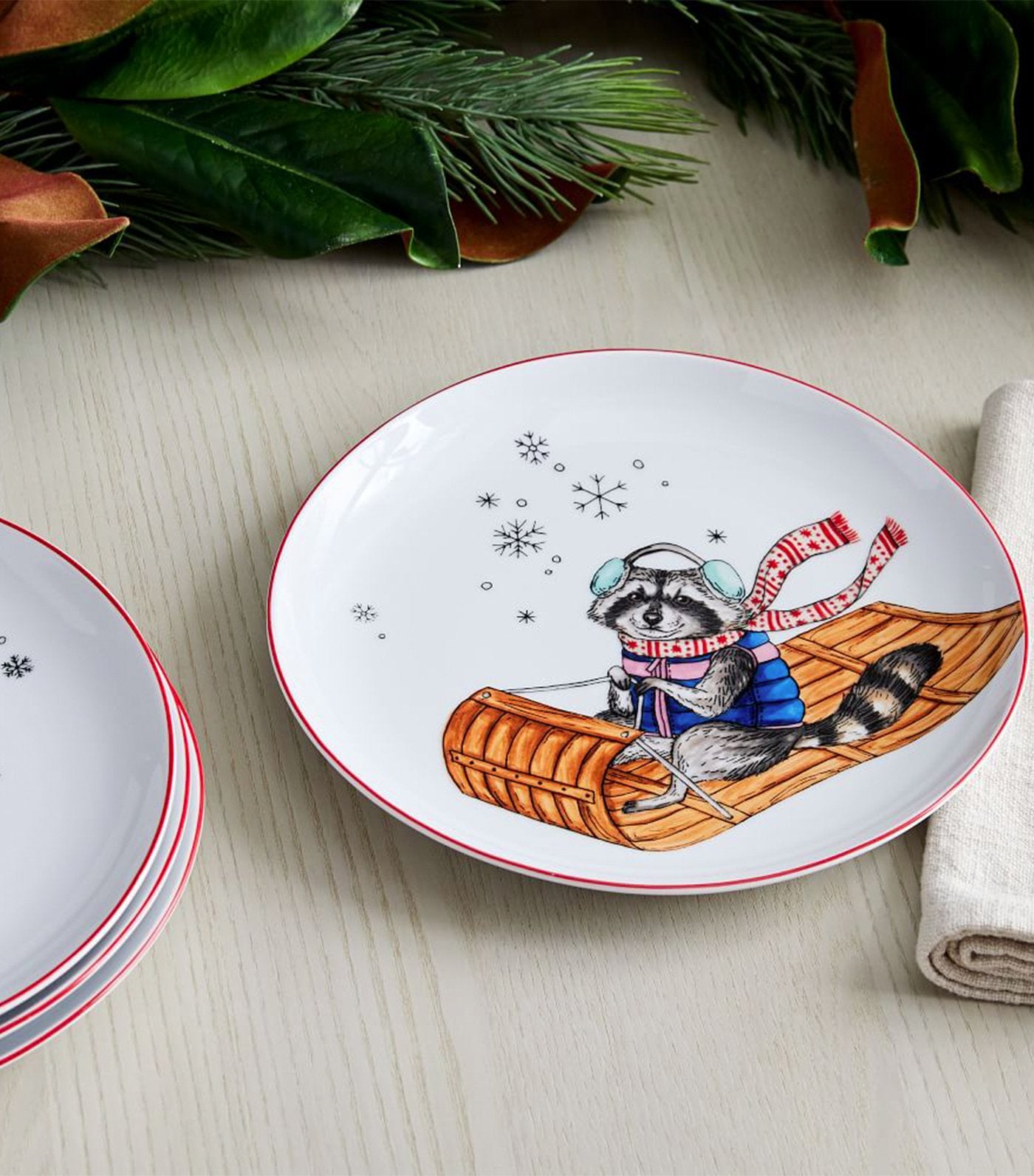 Dapper Animal Salad Plates