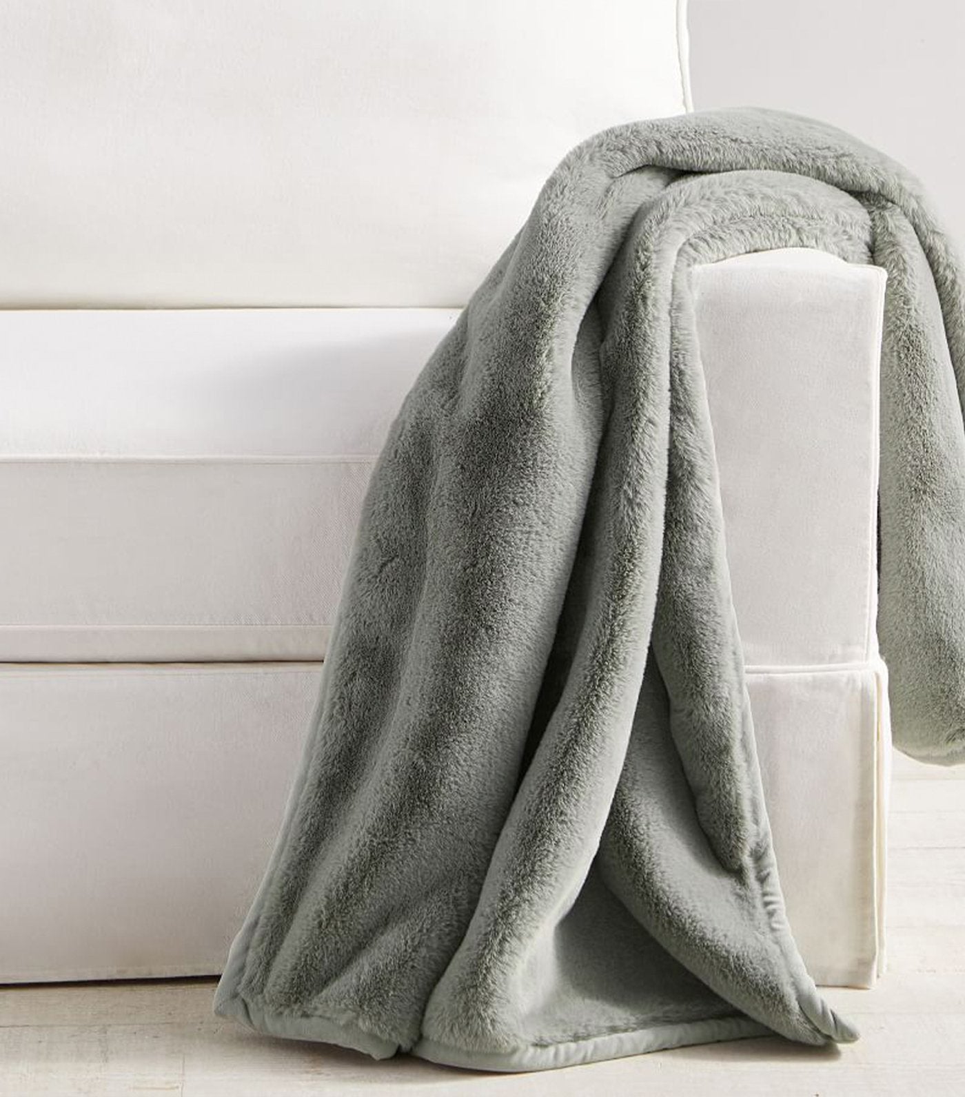 Pottery Barn Faux Fur Chateau Throw