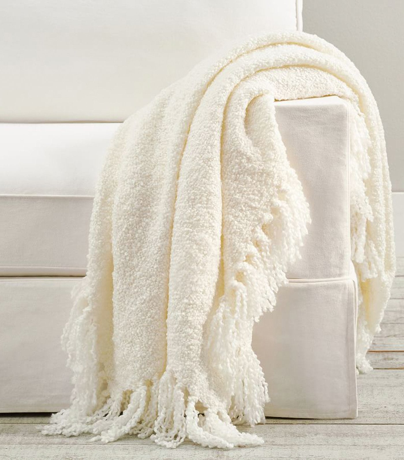 Pottery Barn Dreamy Fringe Throw