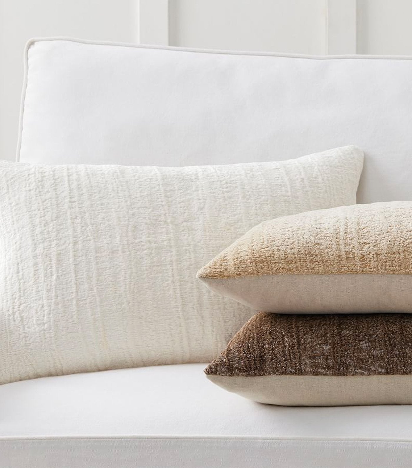 Pottery Barn Journey Chenille Jacquard Lumbar Pillow Cover