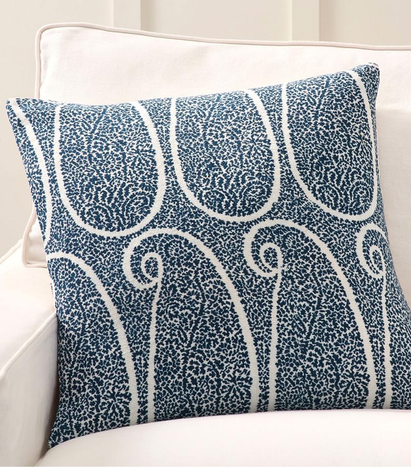 Pottery Barn Shailee Paisley Print Pillow Cover