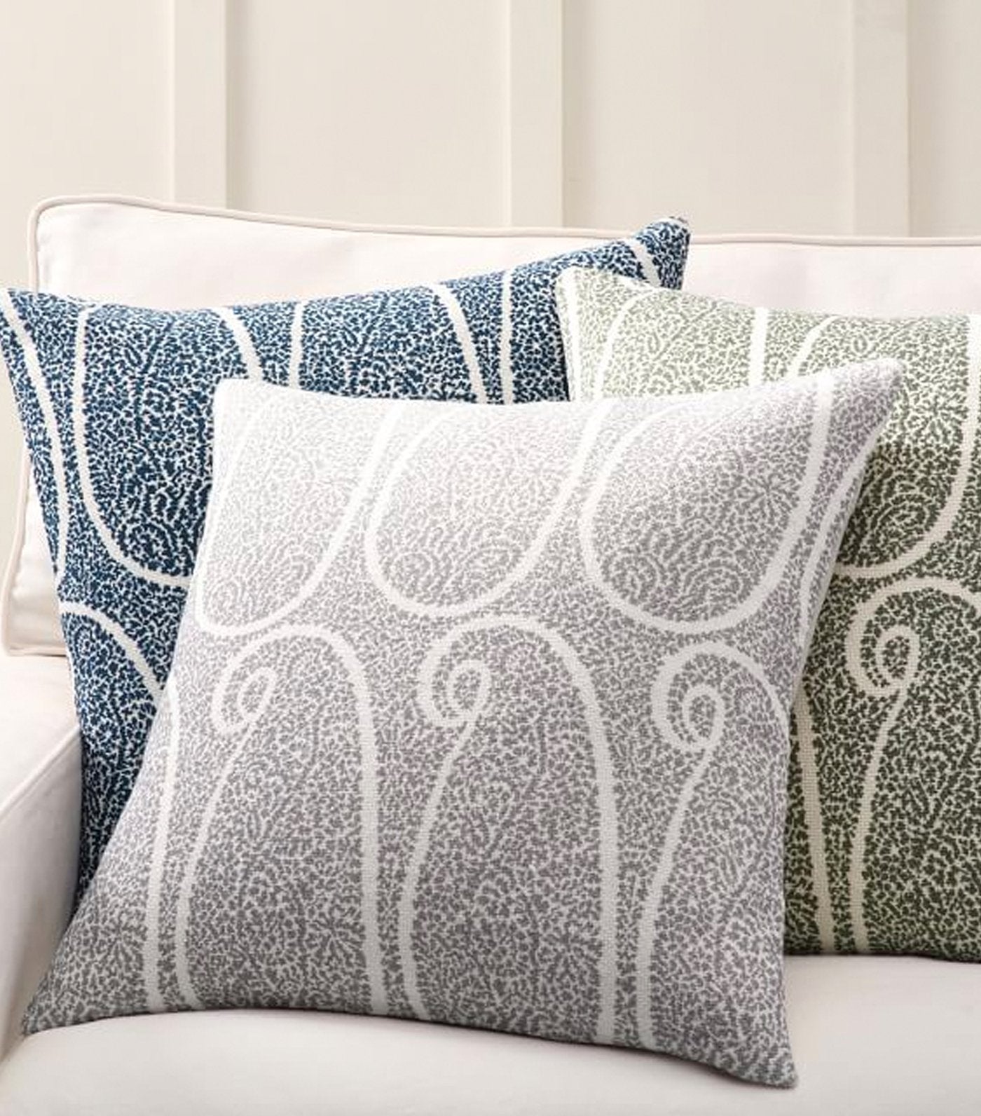 Pottery Barn Shailee Paisley Print Pillow Cover