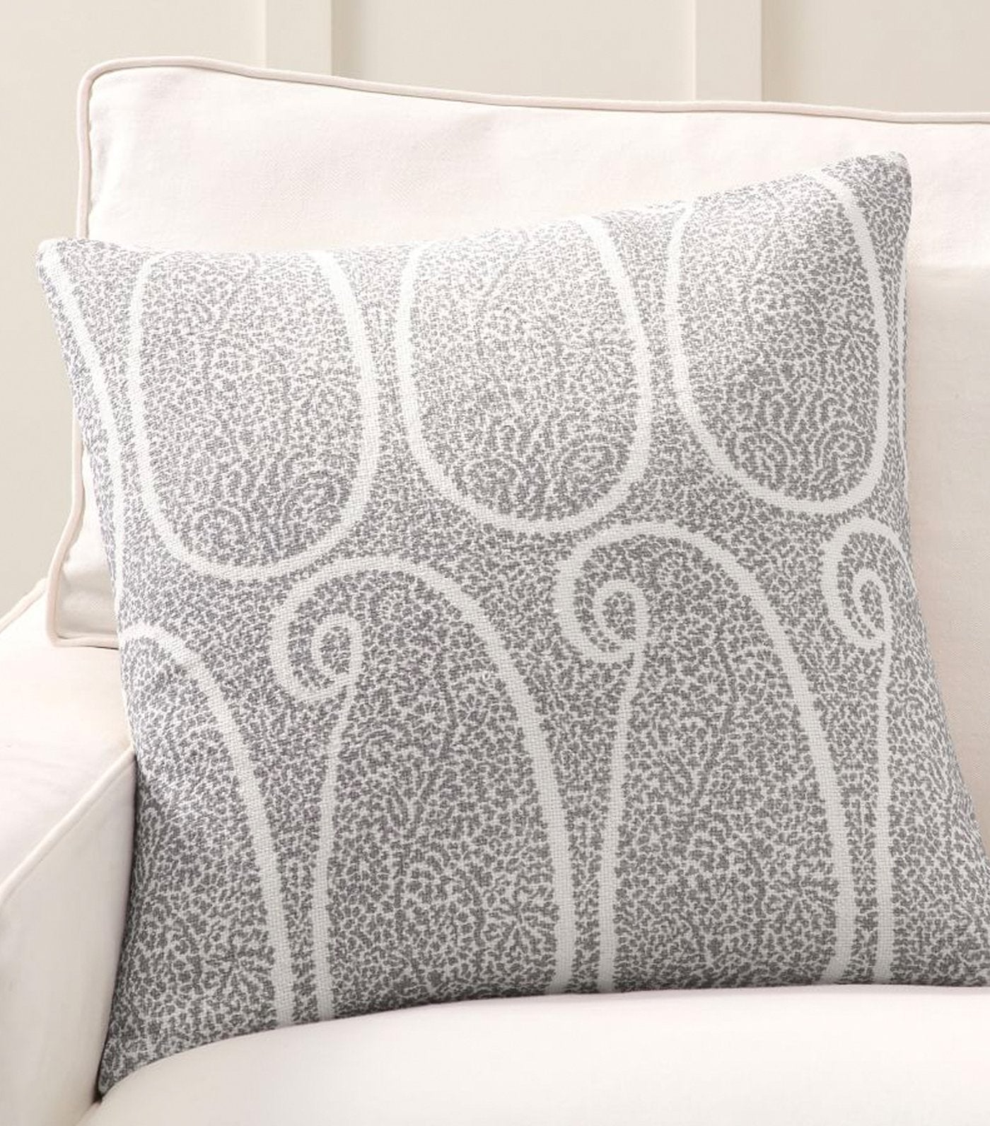 Pottery Barn Shailee Paisley Print Pillow Cover