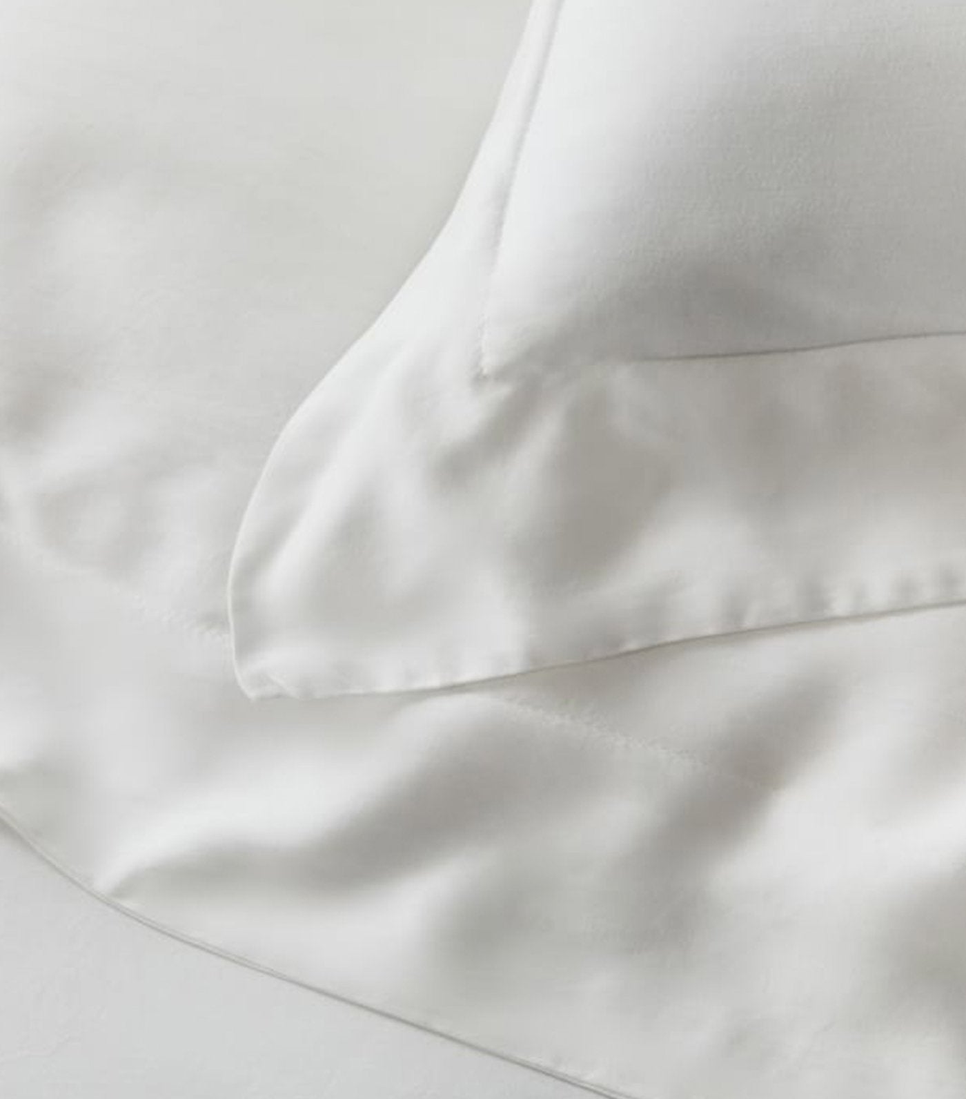 west elm Brushed TENCEL™ Flange Duvet Cover & Shams - White