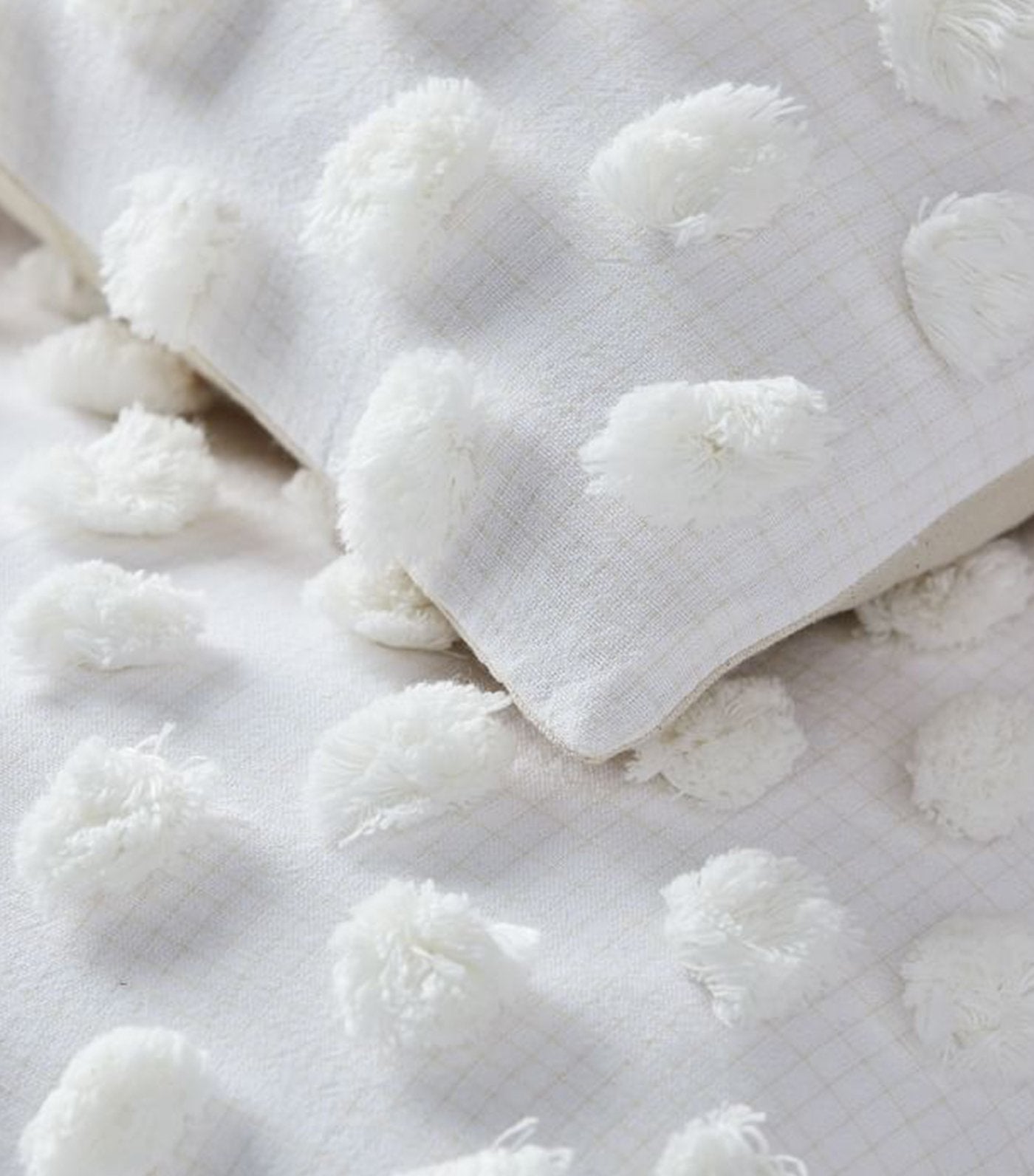 west elm Candlewick Pillow Cover - White