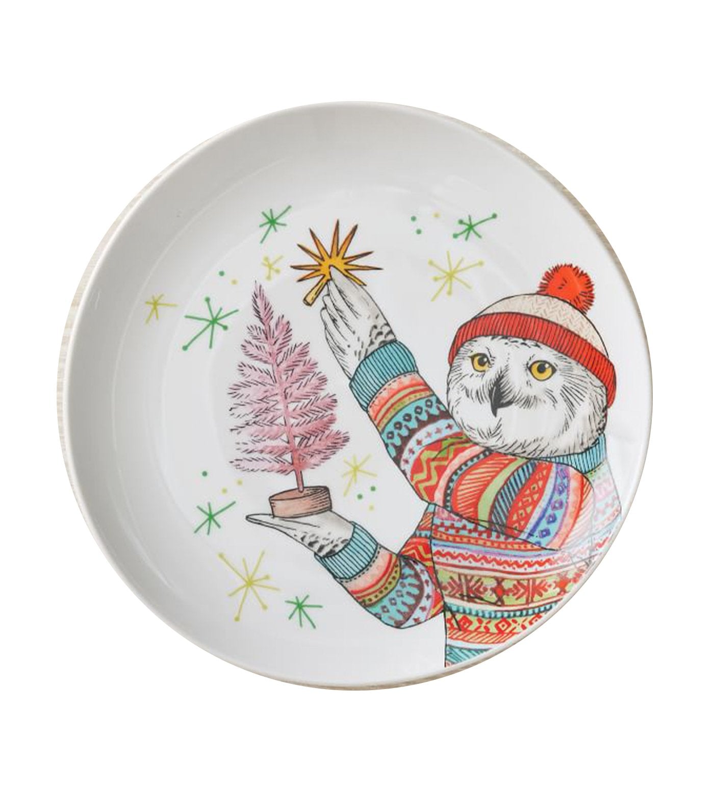 west elm Dapper Animal Snowy Salad Plates