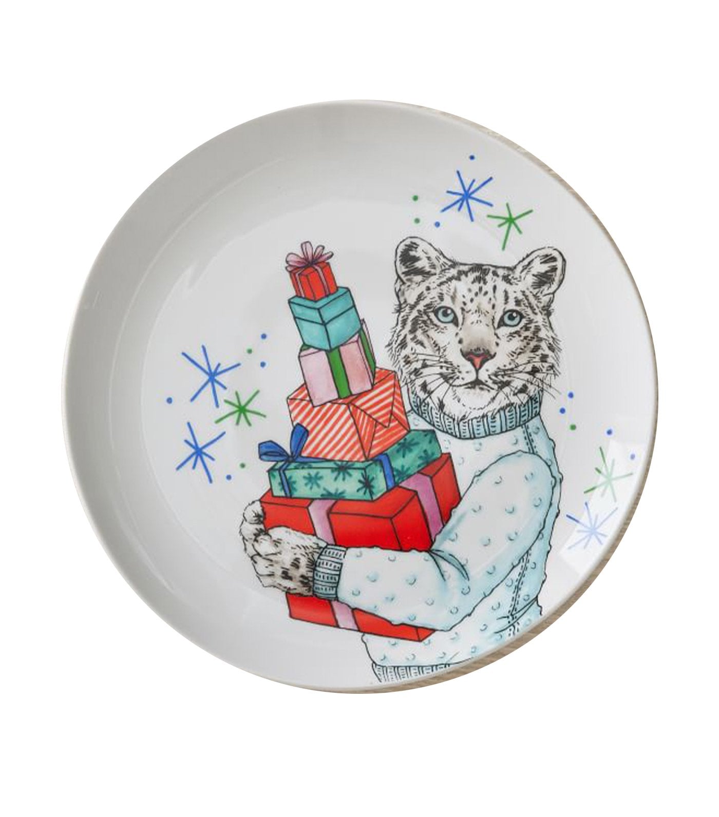west elm Dapper Animal Snowy Salad Plates